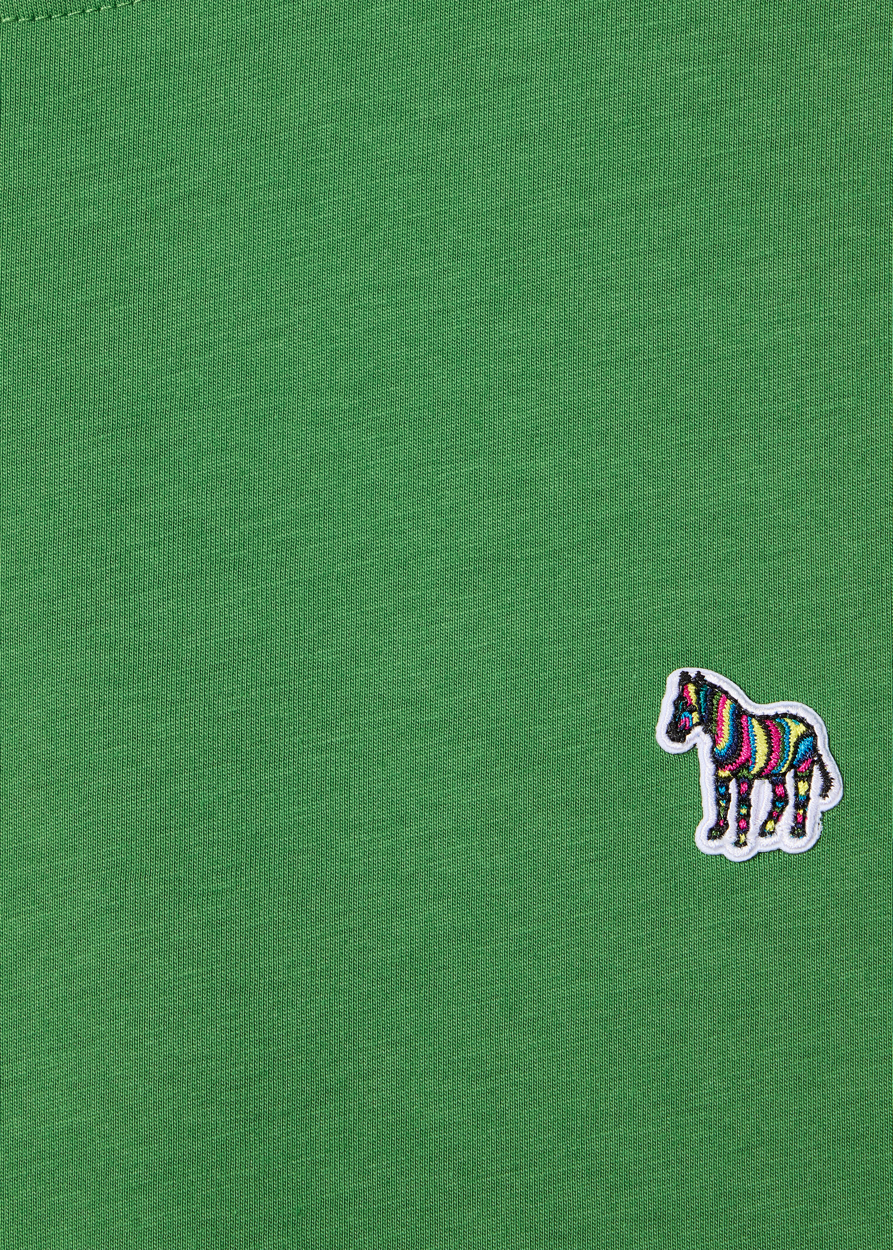 Mid Green Organic Cotton Zebra Logo T-Shirt
