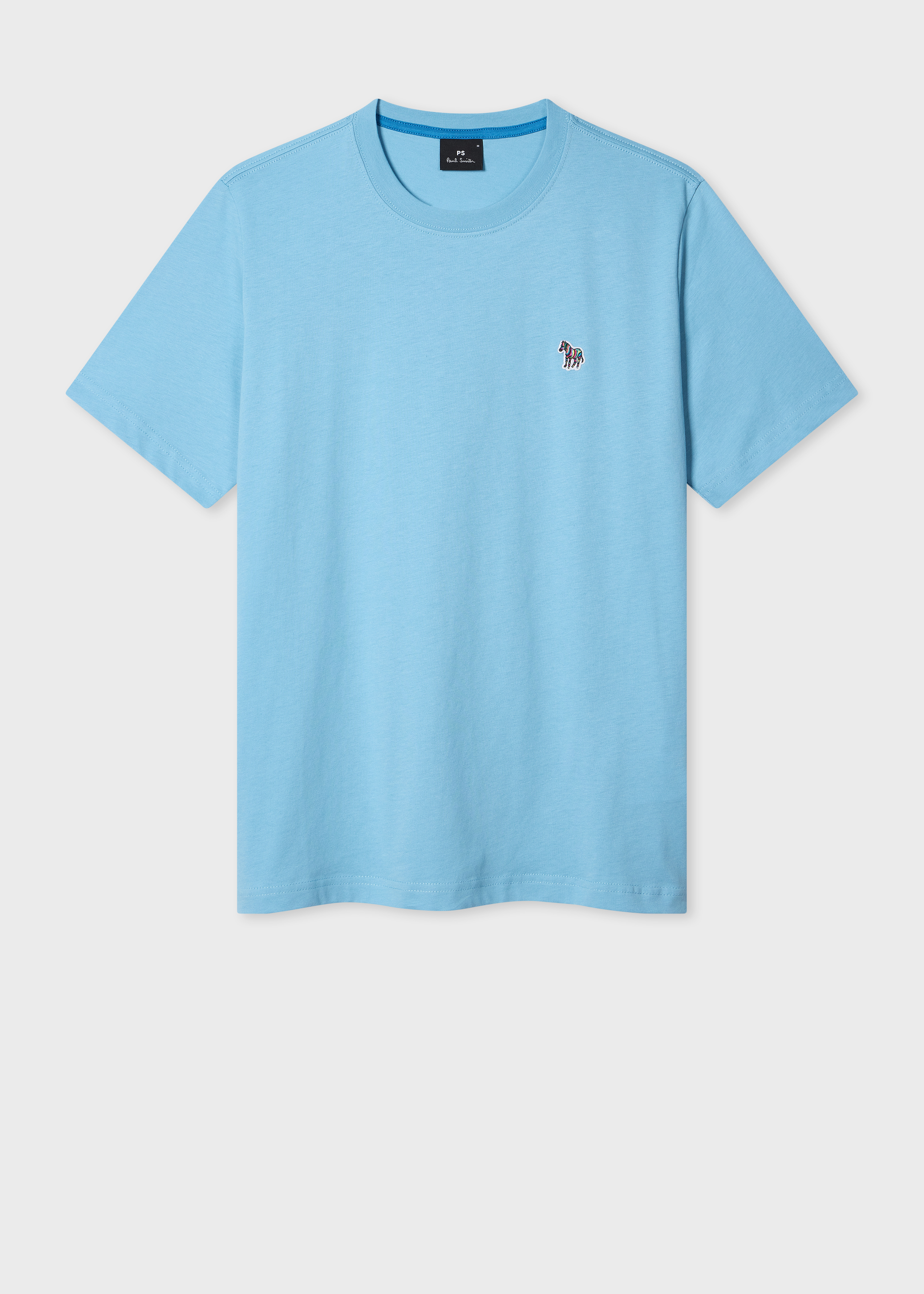 Sky Blue Organic Cotton Zebra Logo T-Shirt