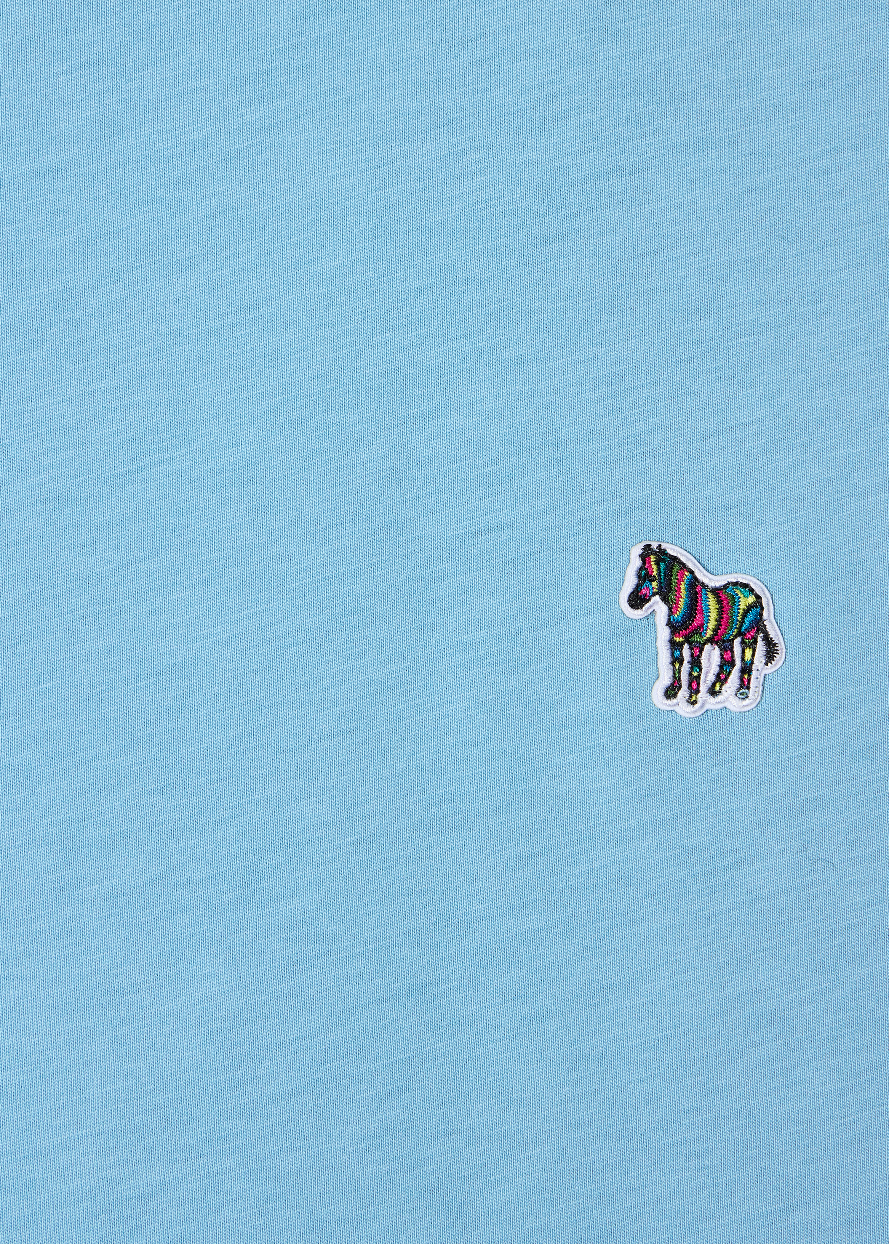 Sky Blue Organic Cotton Zebra Logo T-Shirt