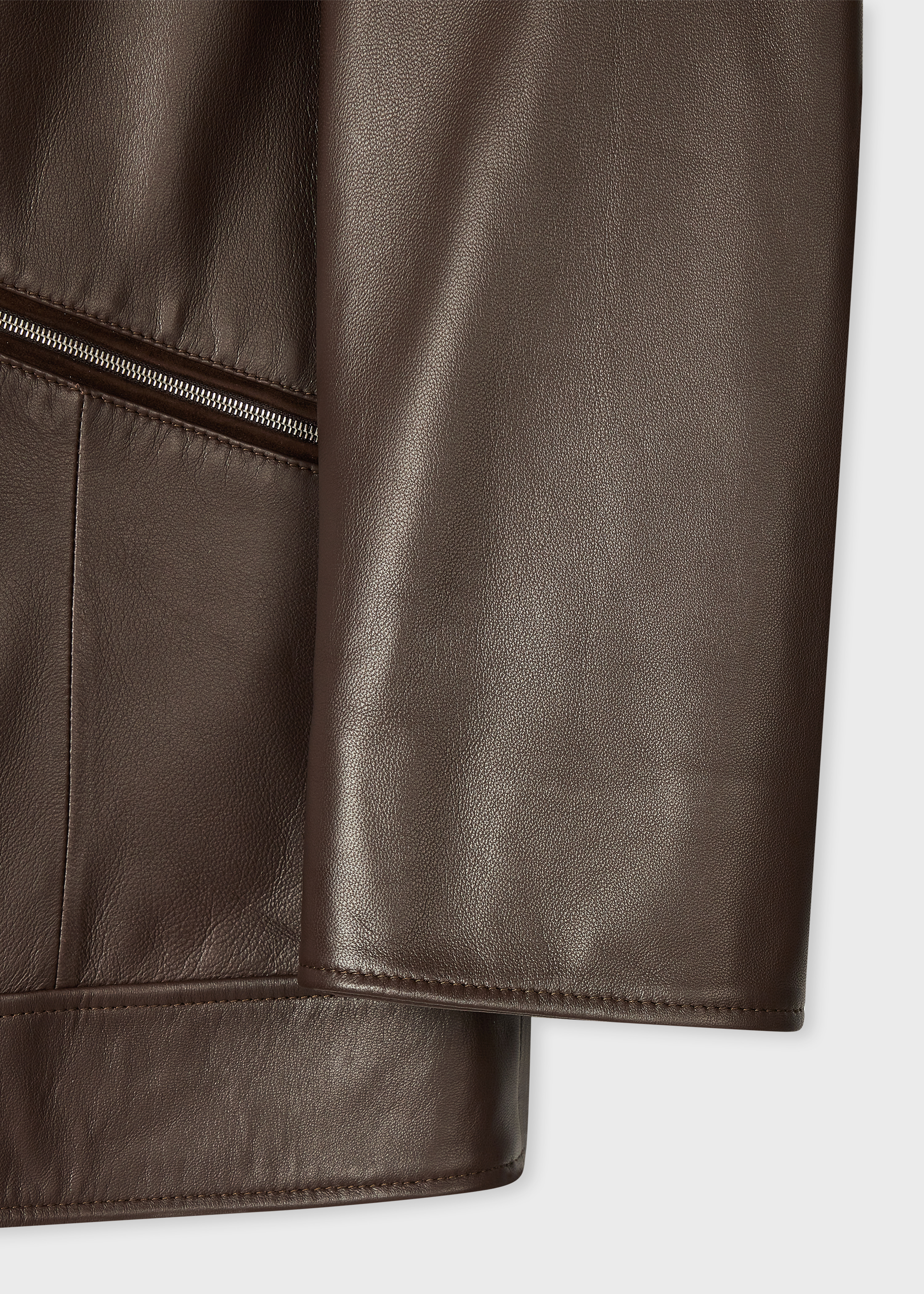Chocolate Brown Nappa Leather Jacket