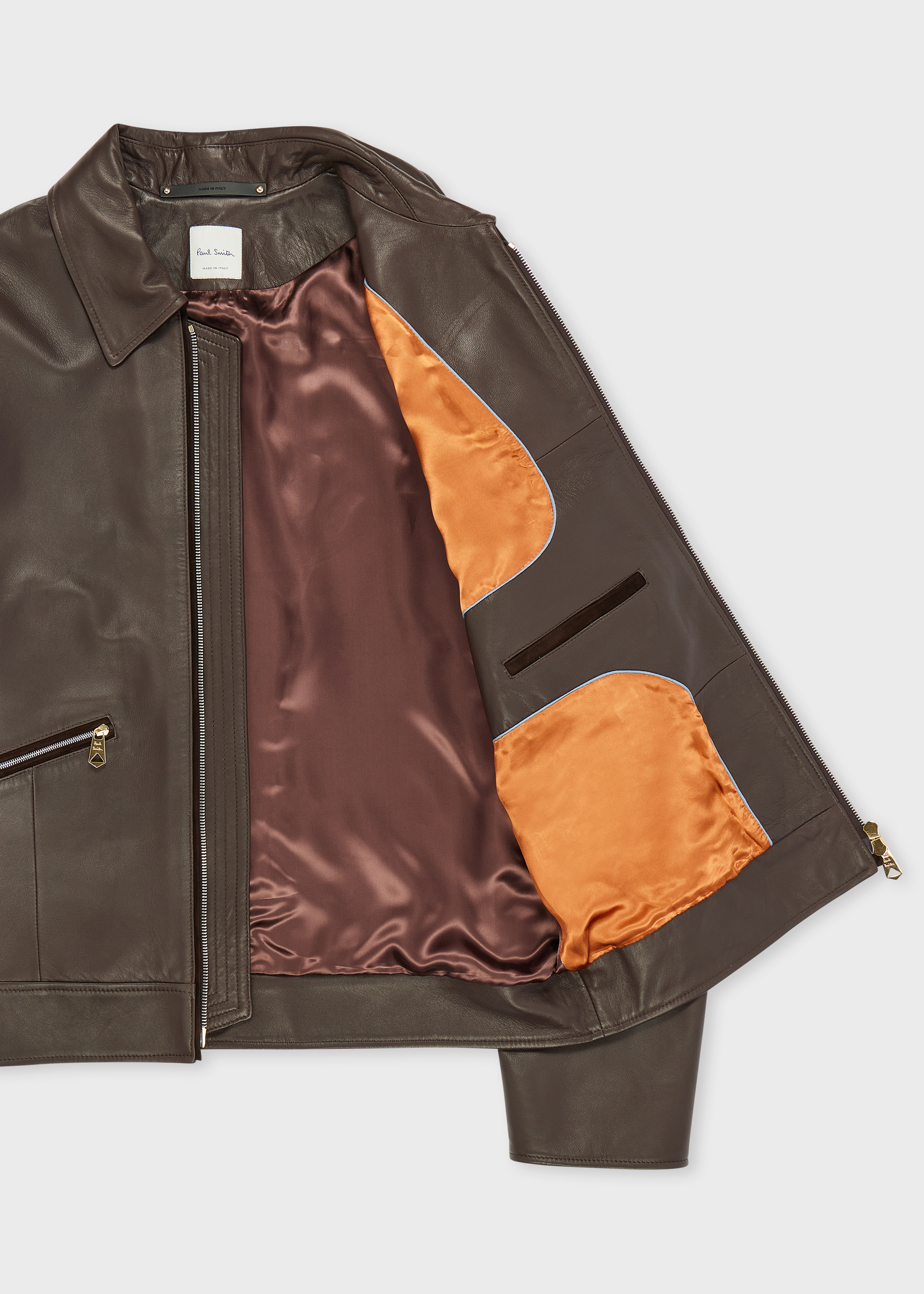 Chocolate Brown Nappa Leather Jacket