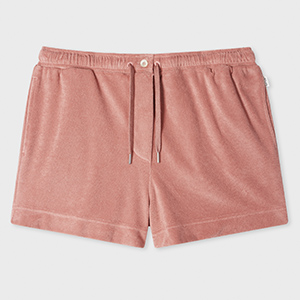 Women's Peach Towelling Shorts