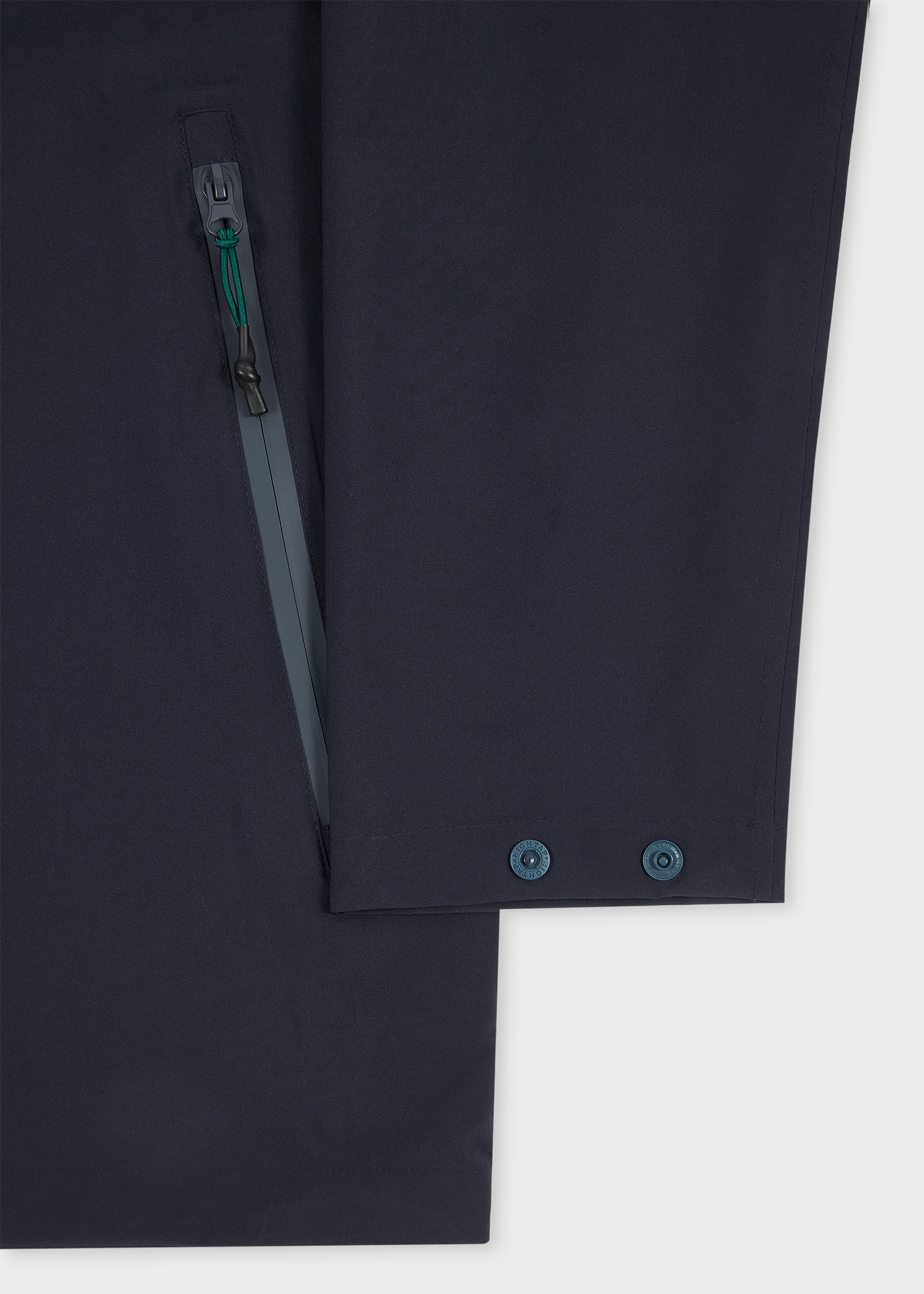 Navy Recycled-Polyester Hooded Jacket