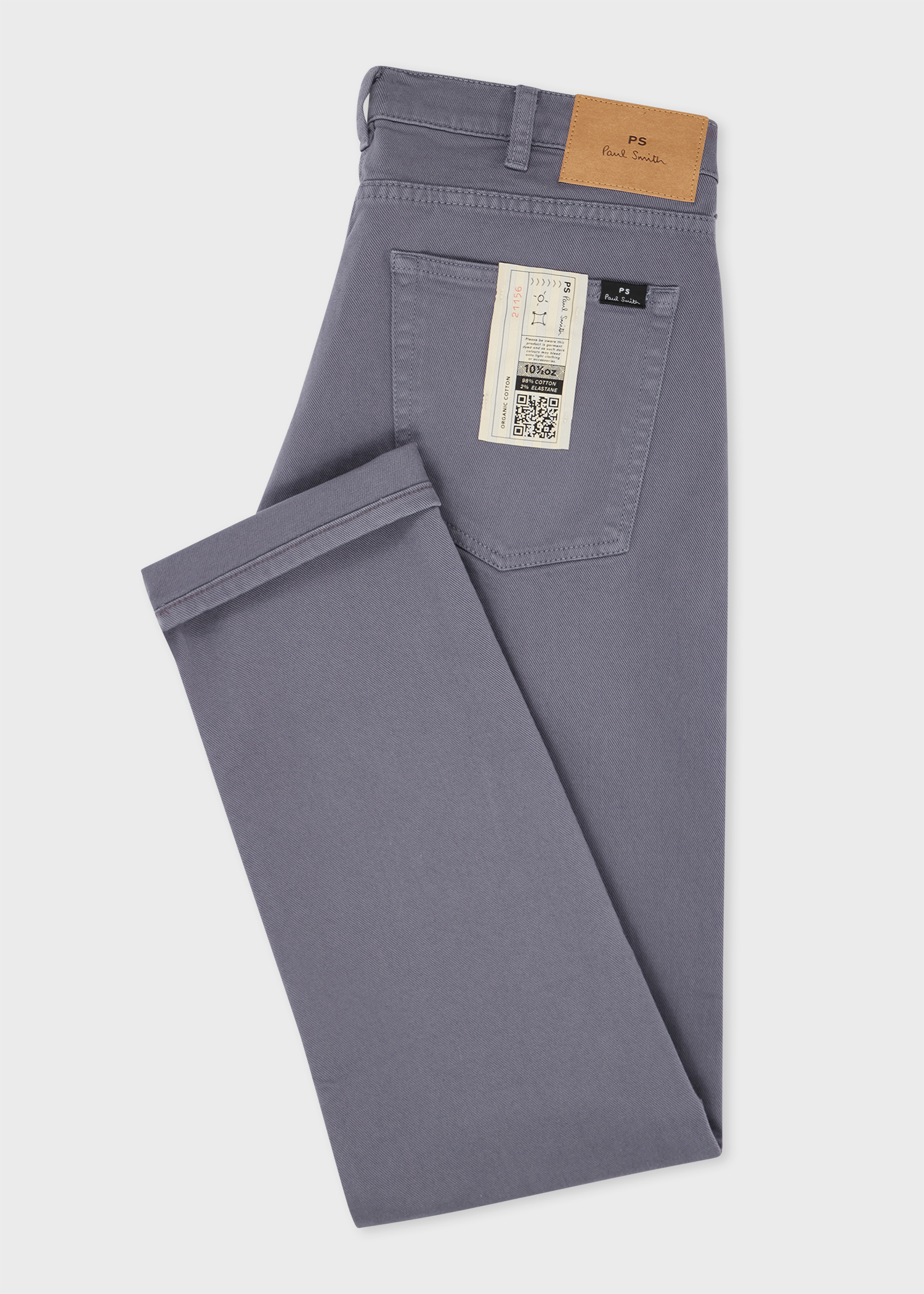 Tapered-Fit Mid Grey Garment-Dyed Organic Cotton-Stretch Jeans