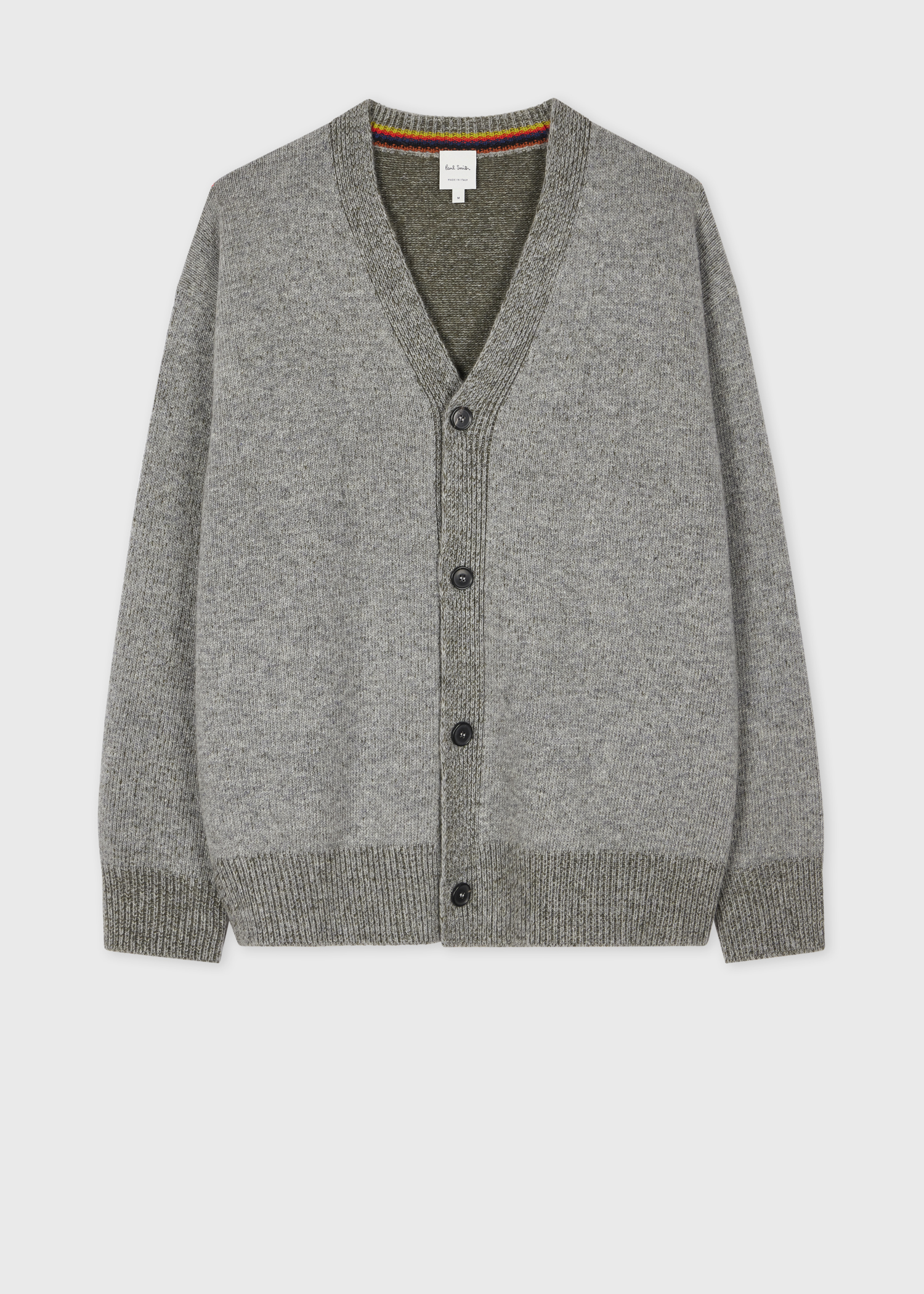 Grey Marl Lambswool Cardigan