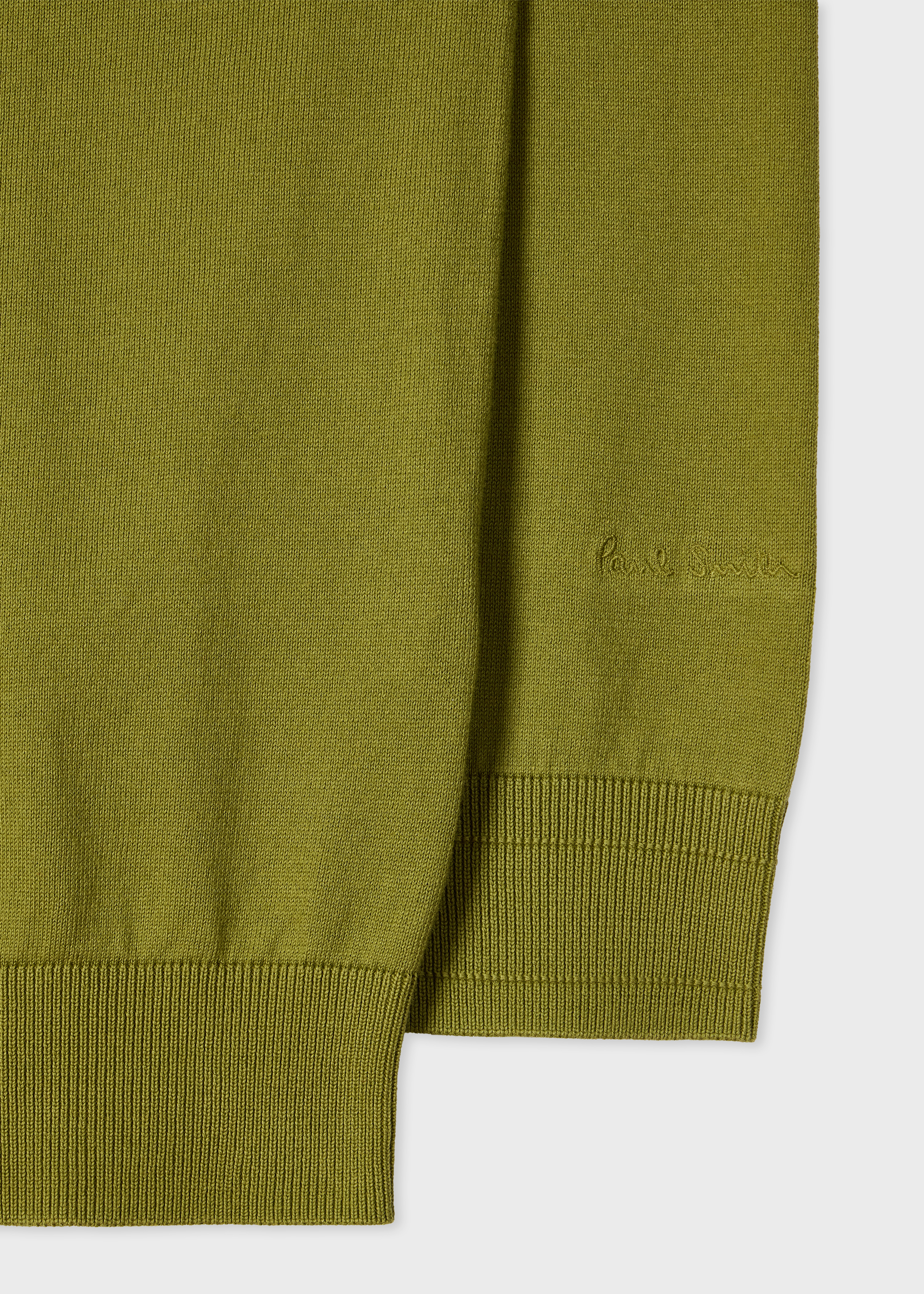 Green Organic Cotton Knitted Sweater