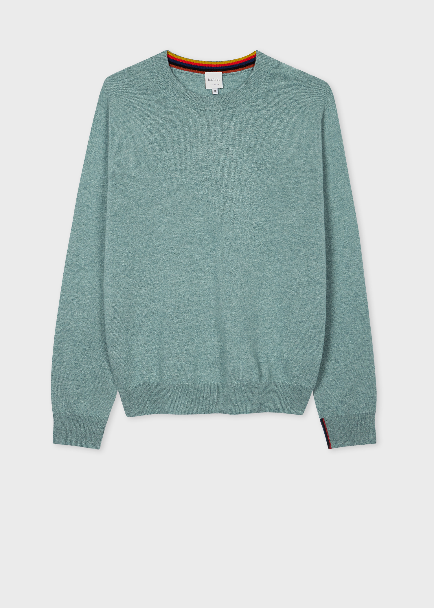 Blue Cashmere Crew Neck Sweater