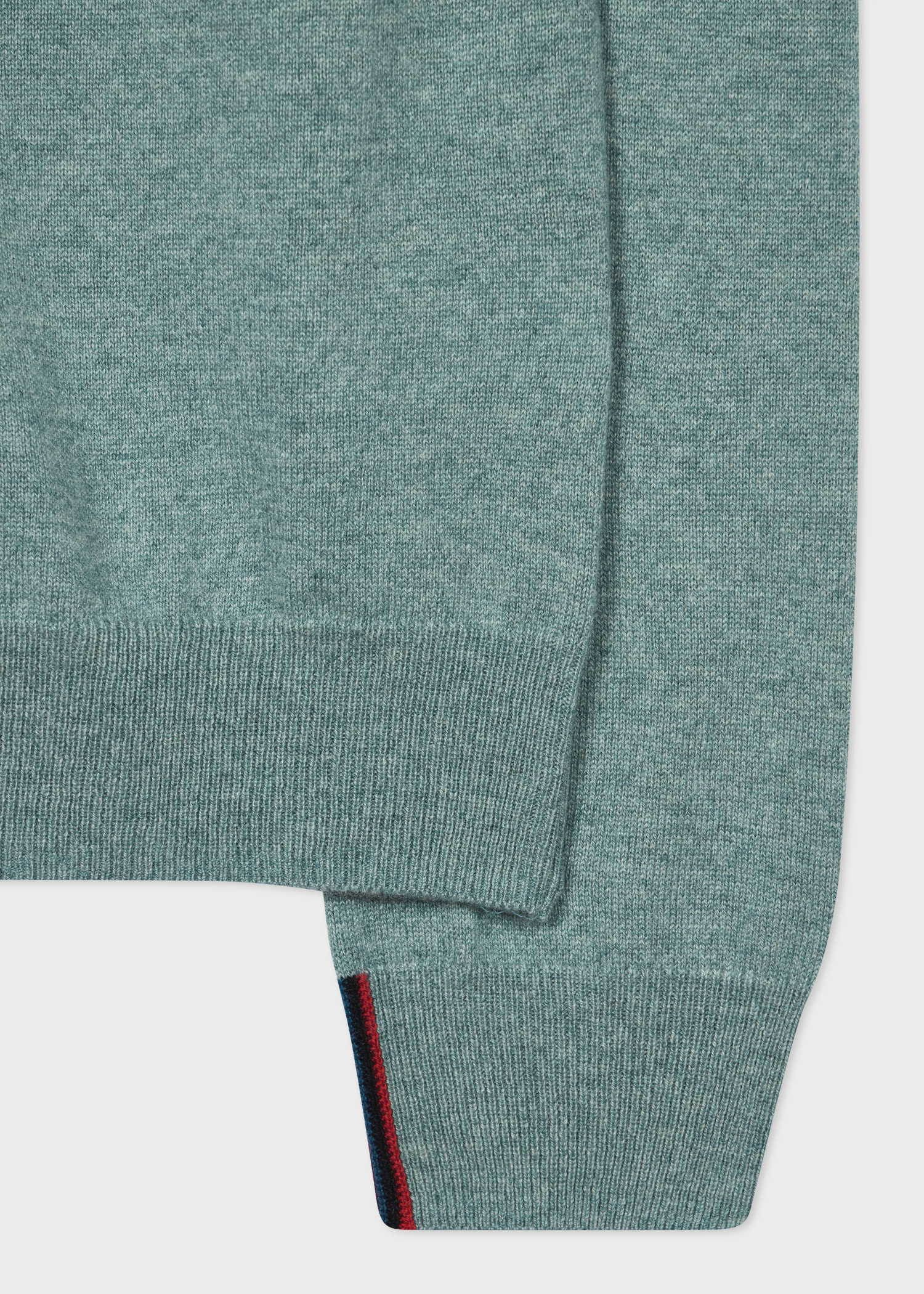Blue Cashmere Crew Neck Sweater