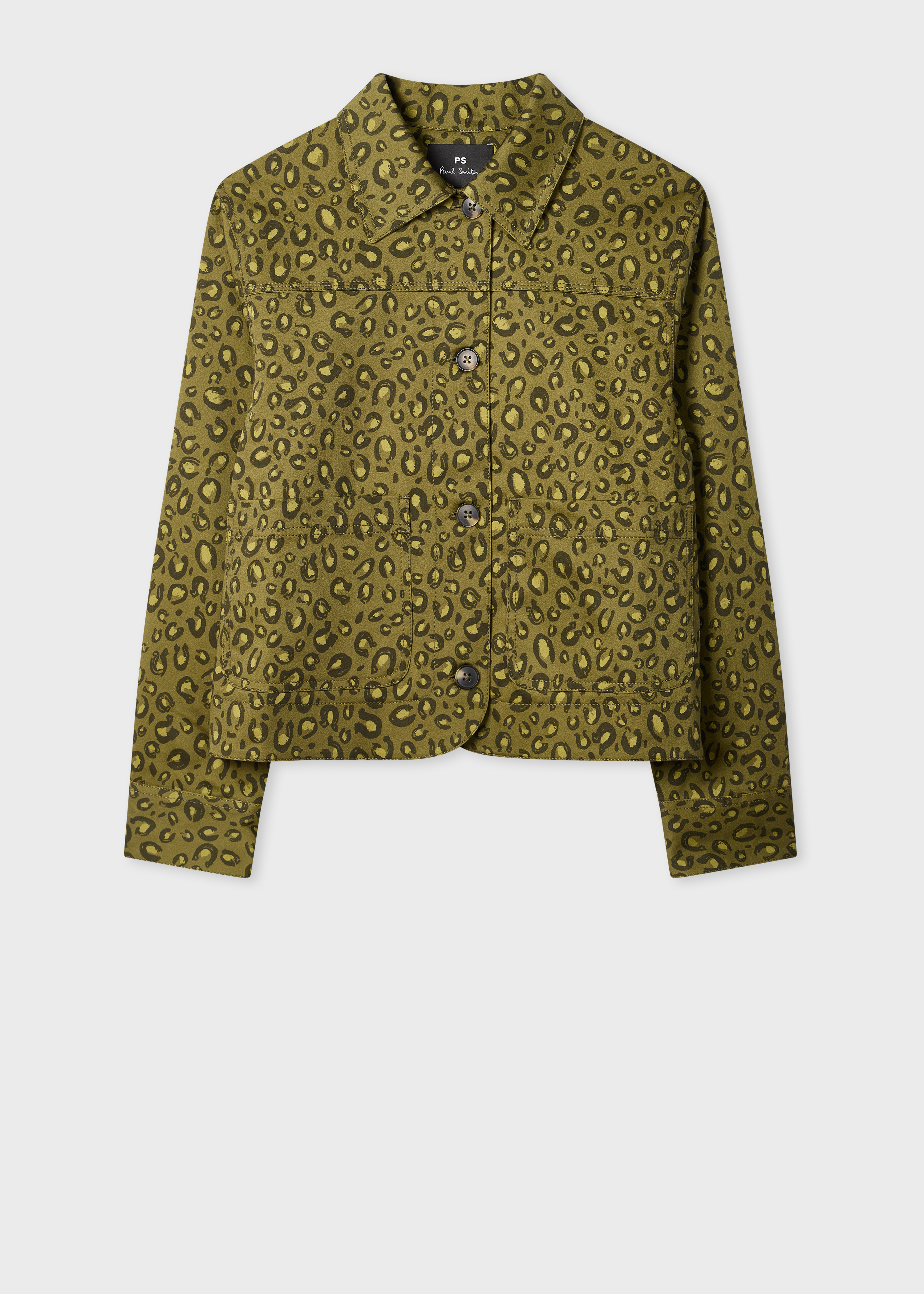 Women's Khaki 'Animal' Print Jacket