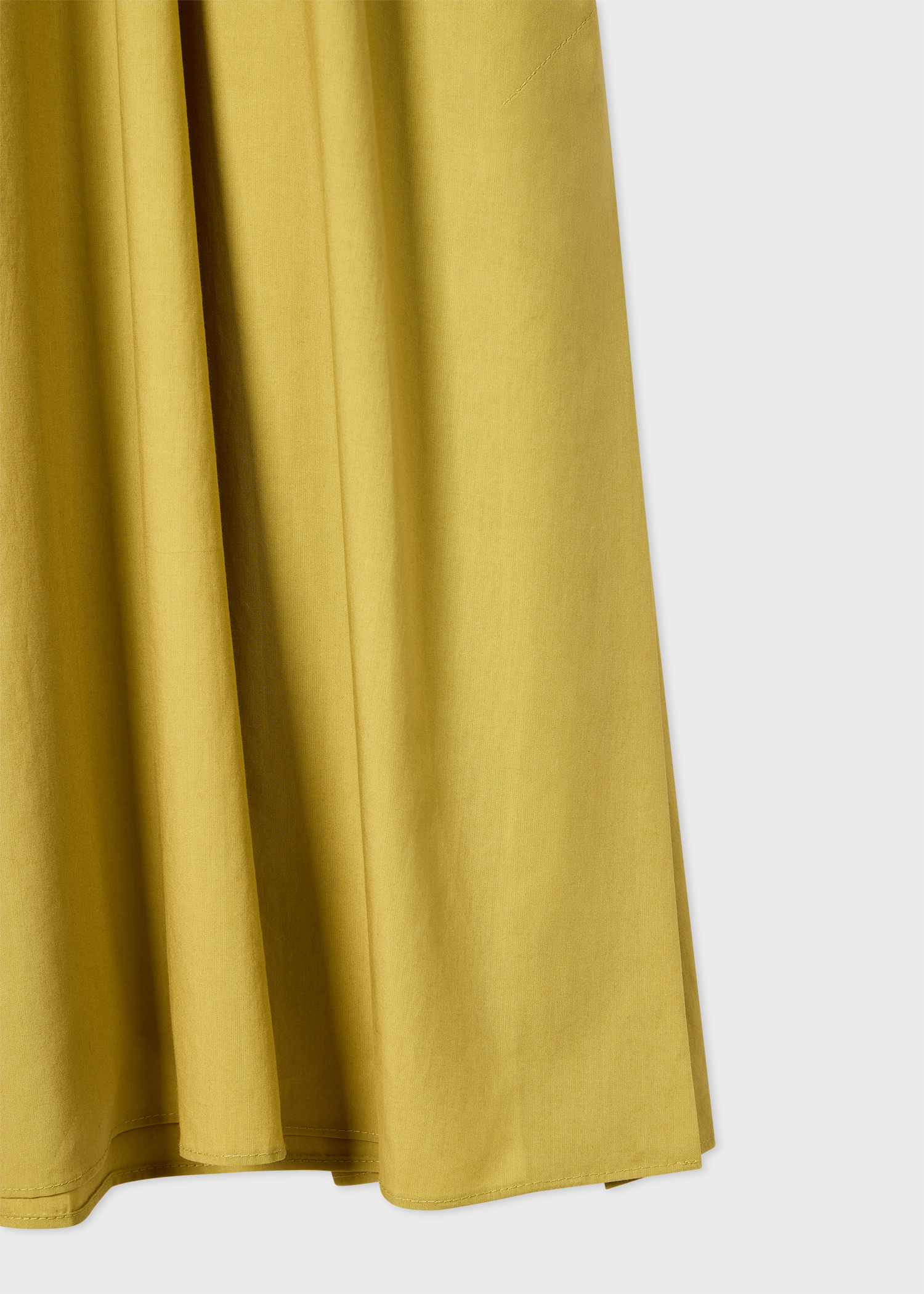 Women's Lime Lyocell-Cotton Shirt Dress