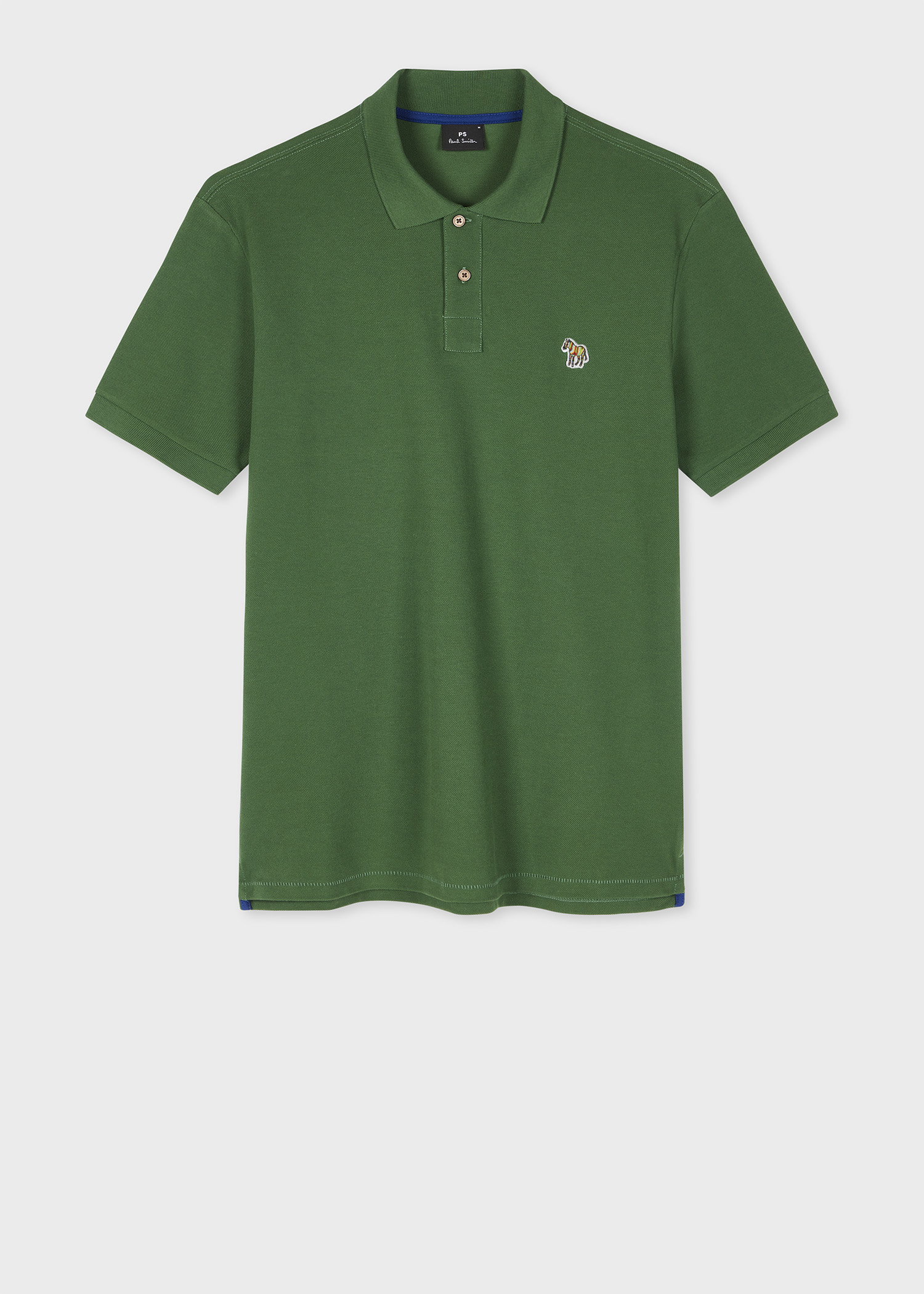 Forest Green Organic Cotton Zebra Polo Shirt