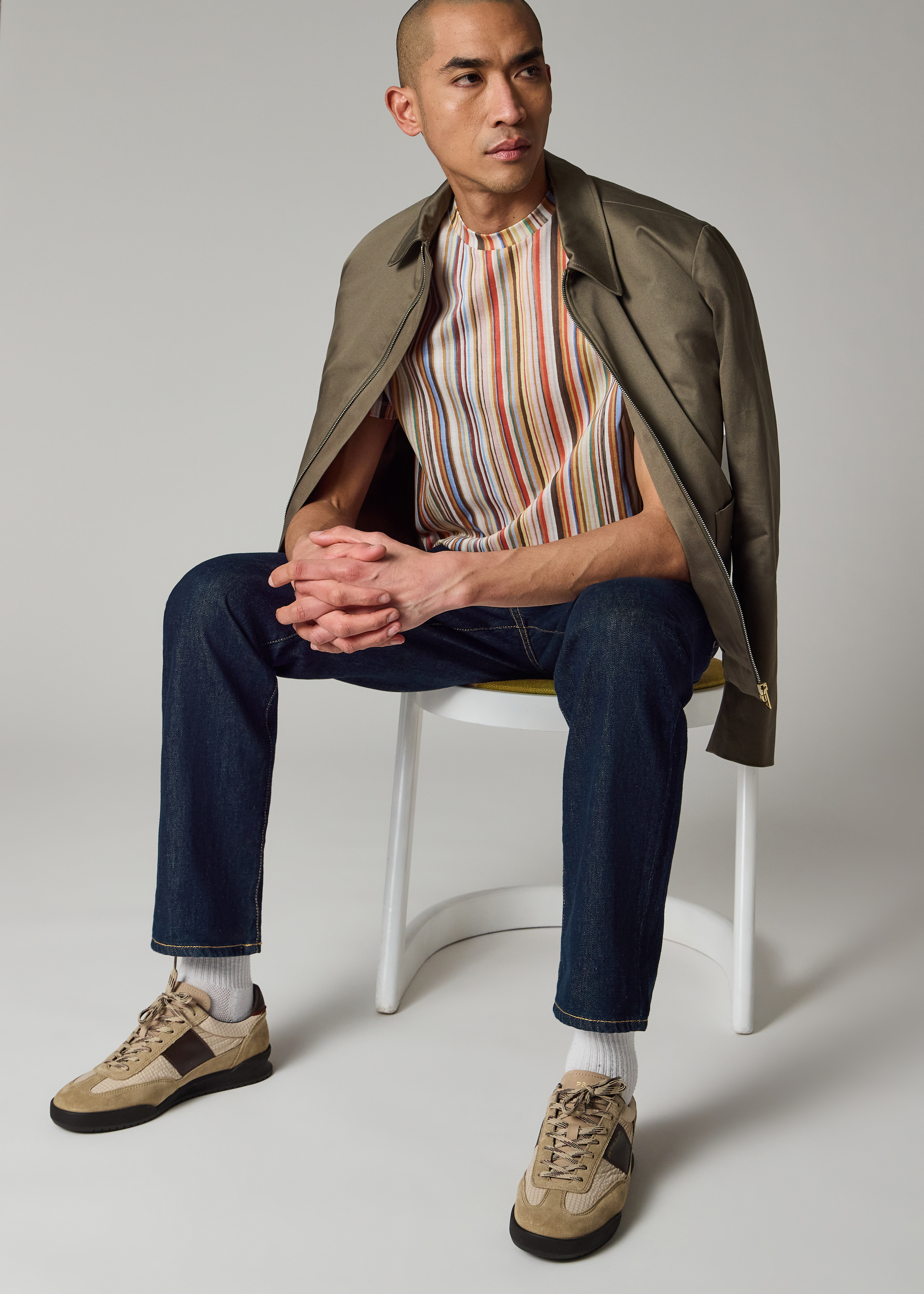 Relaxed Tapered-Fit Rinse Wash 'Organic Vintage Stretch' Jeans