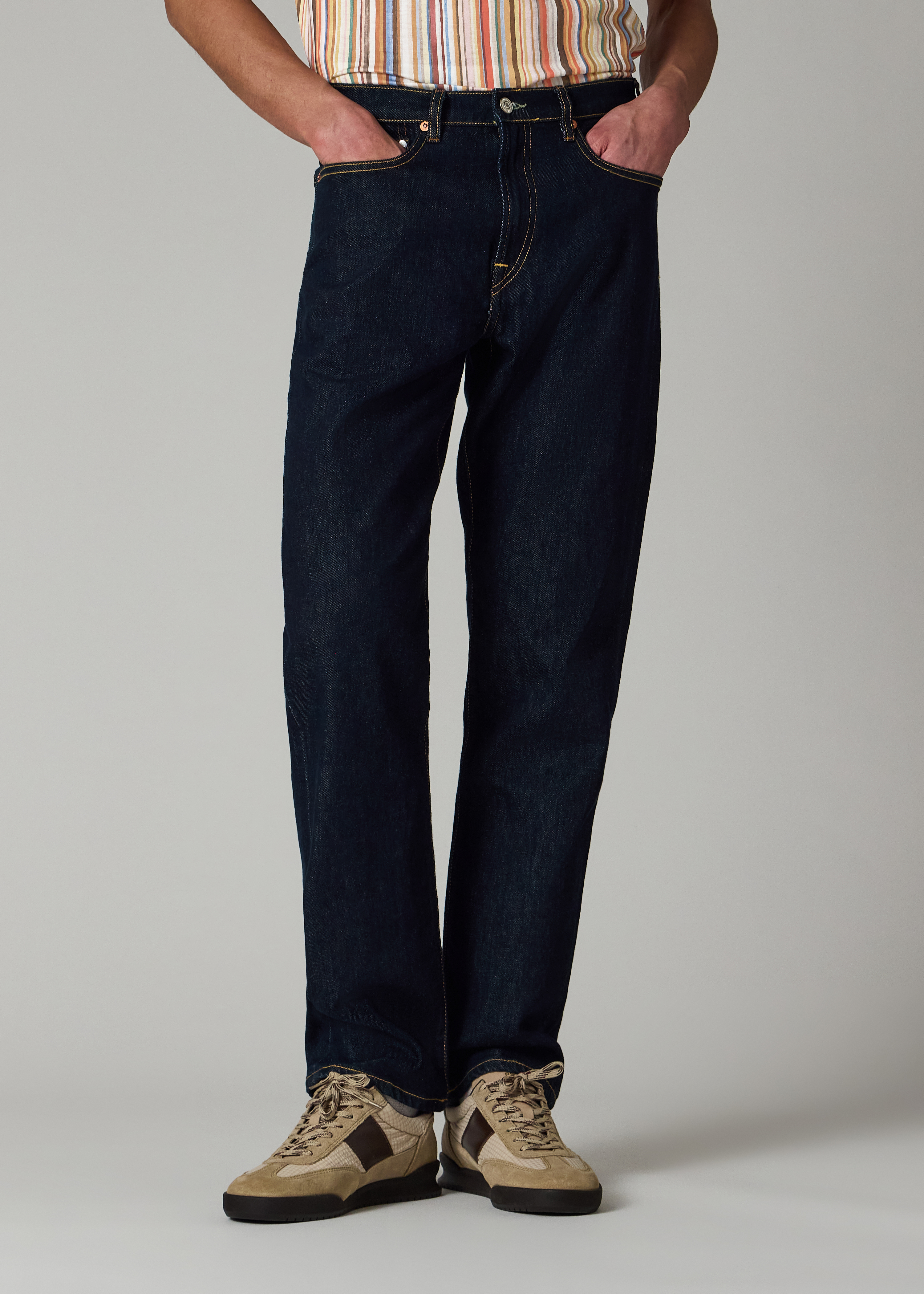 Relaxed Tapered-Fit Rinse Wash 'Organic Vintage Stretch' Jeans
