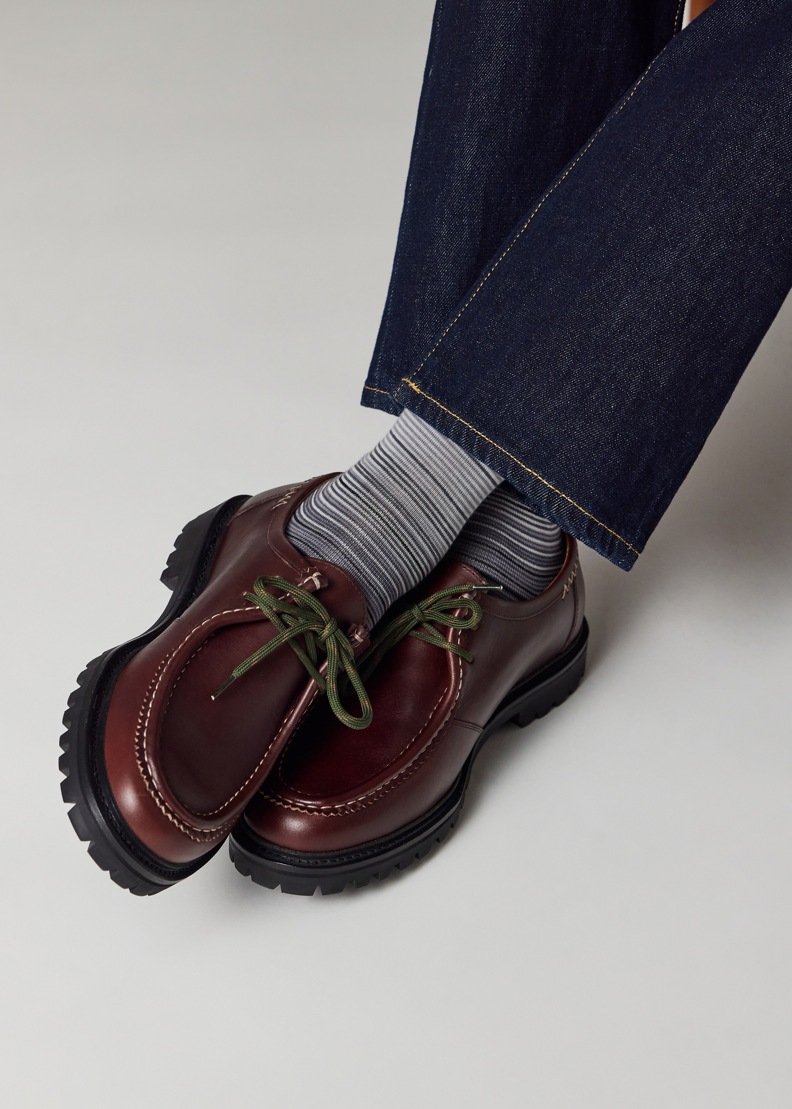 Dark Brown Leather 'Rango' Shoes