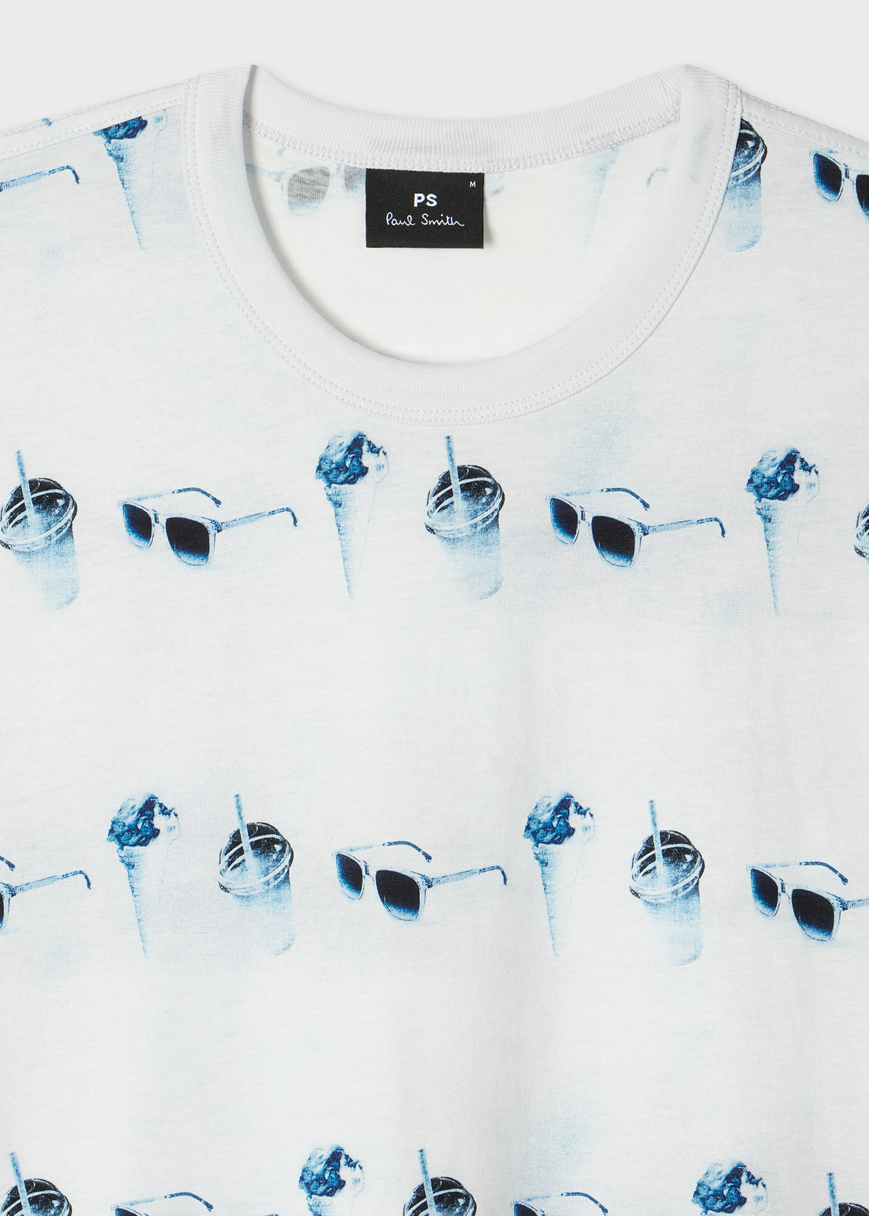 Light Blue 'Sunbleached Snaps' T-Shirt