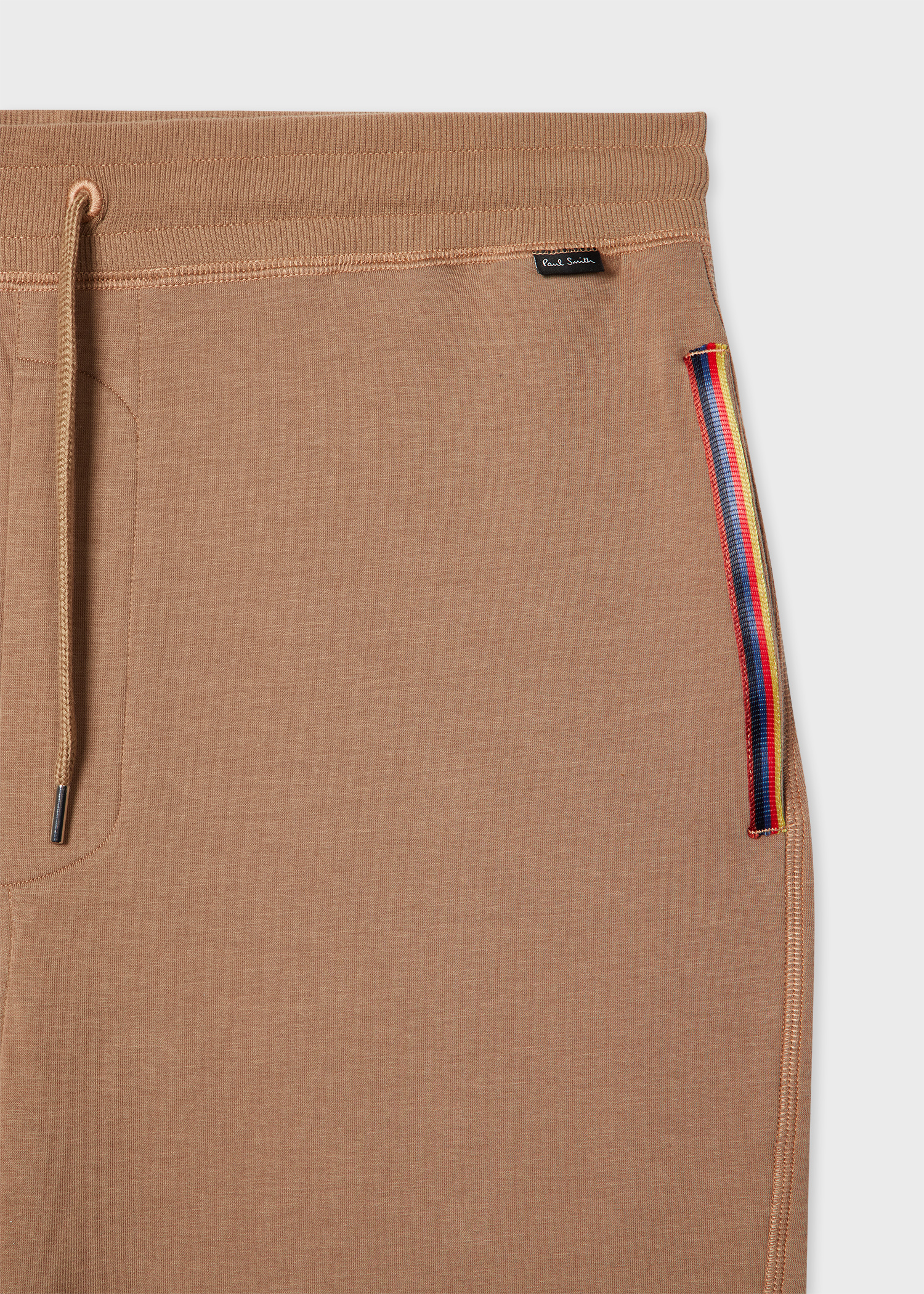 Tan Cotton-Blend 'Artist Stripe' Lounge Pants