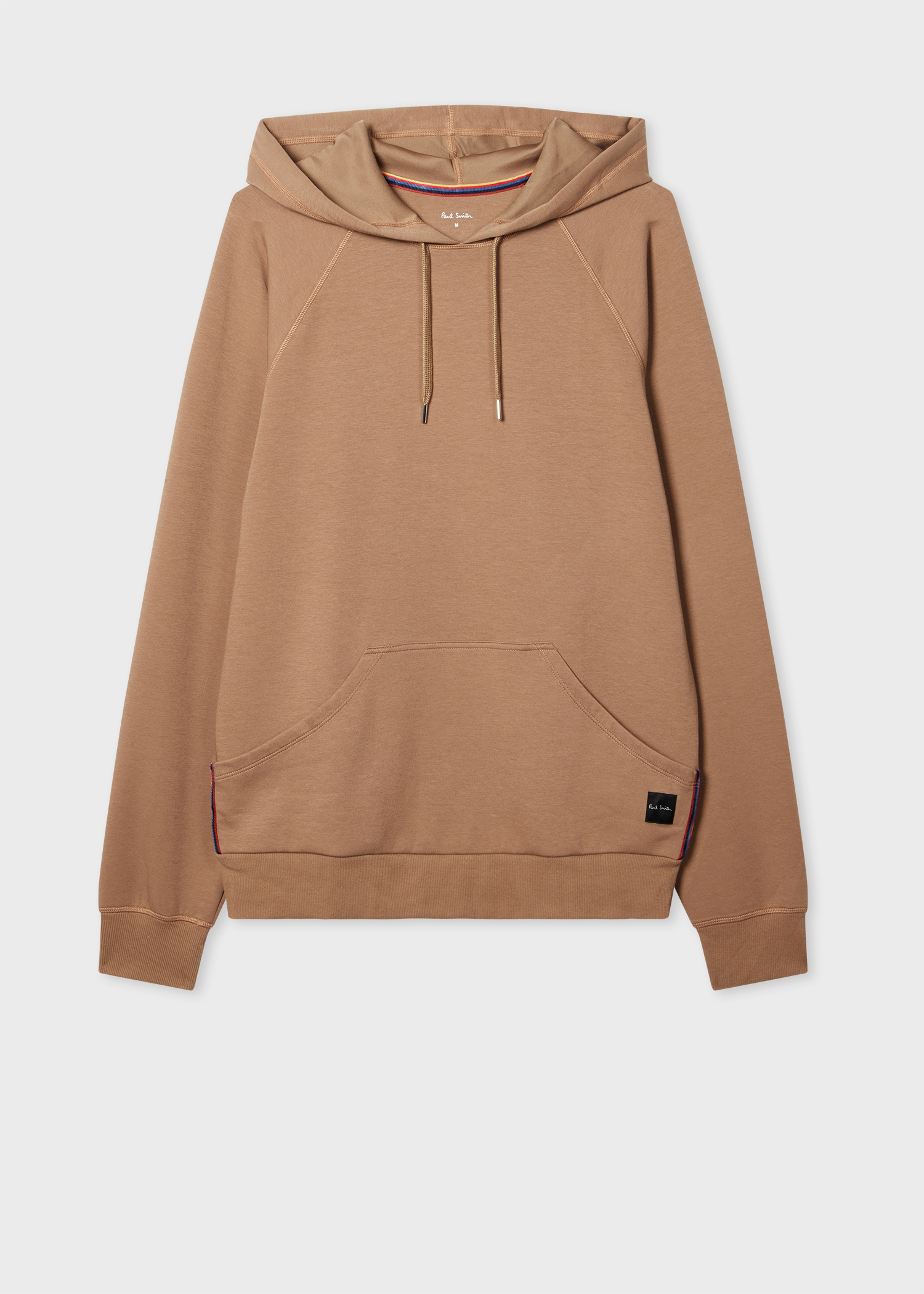 Tan Cotton-Blend 'Artist Stripe' Lounge Hoodie
