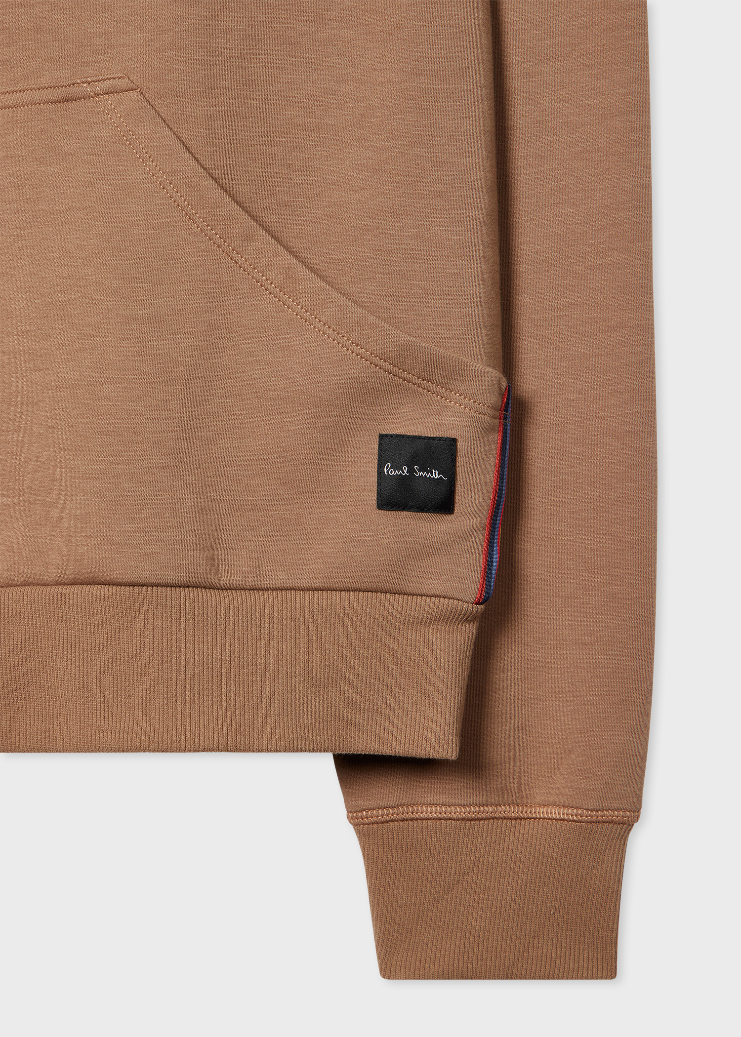Tan Cotton-Blend 'Artist Stripe' Lounge Hoodie