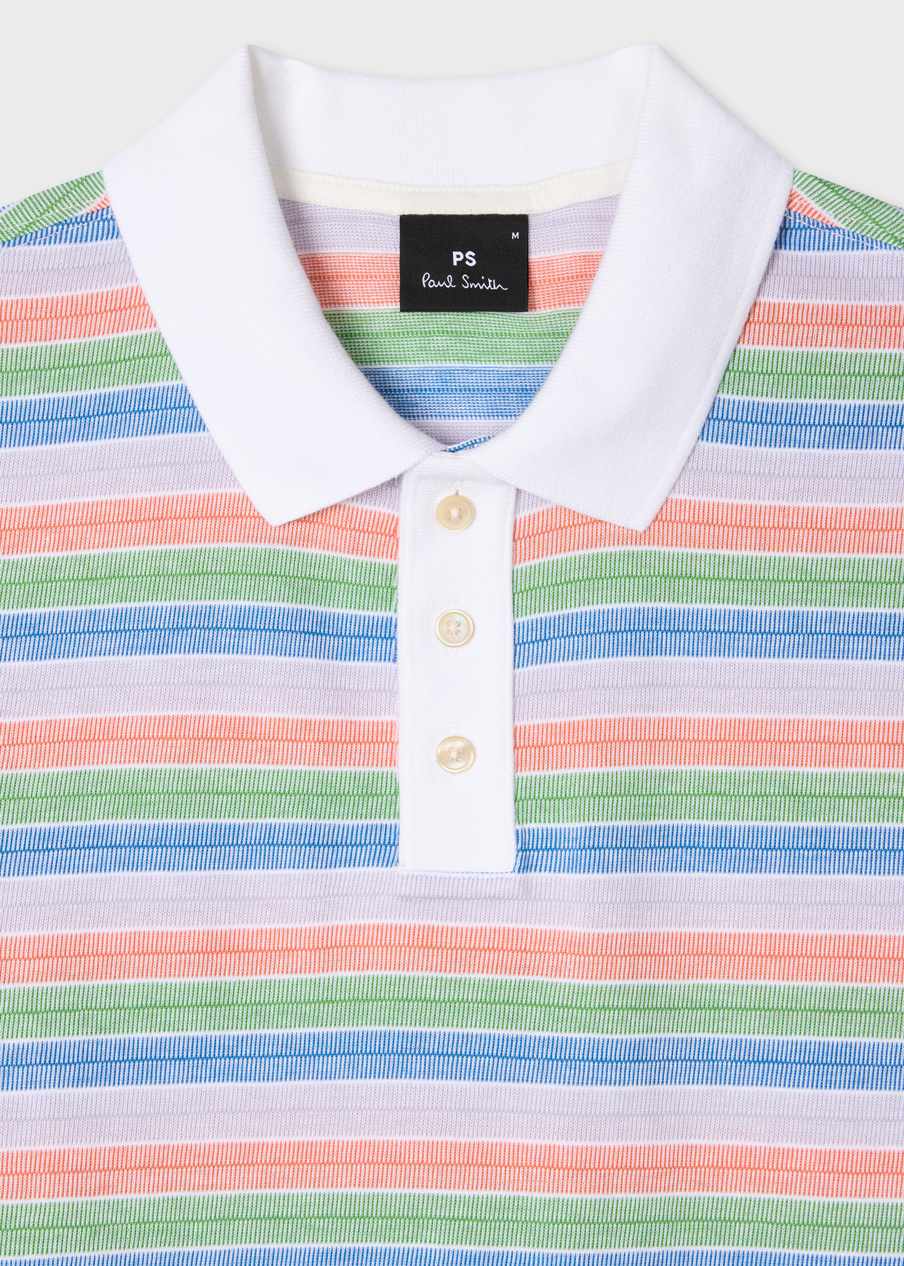 Multicolour Stripe Cotton Polo Shirt