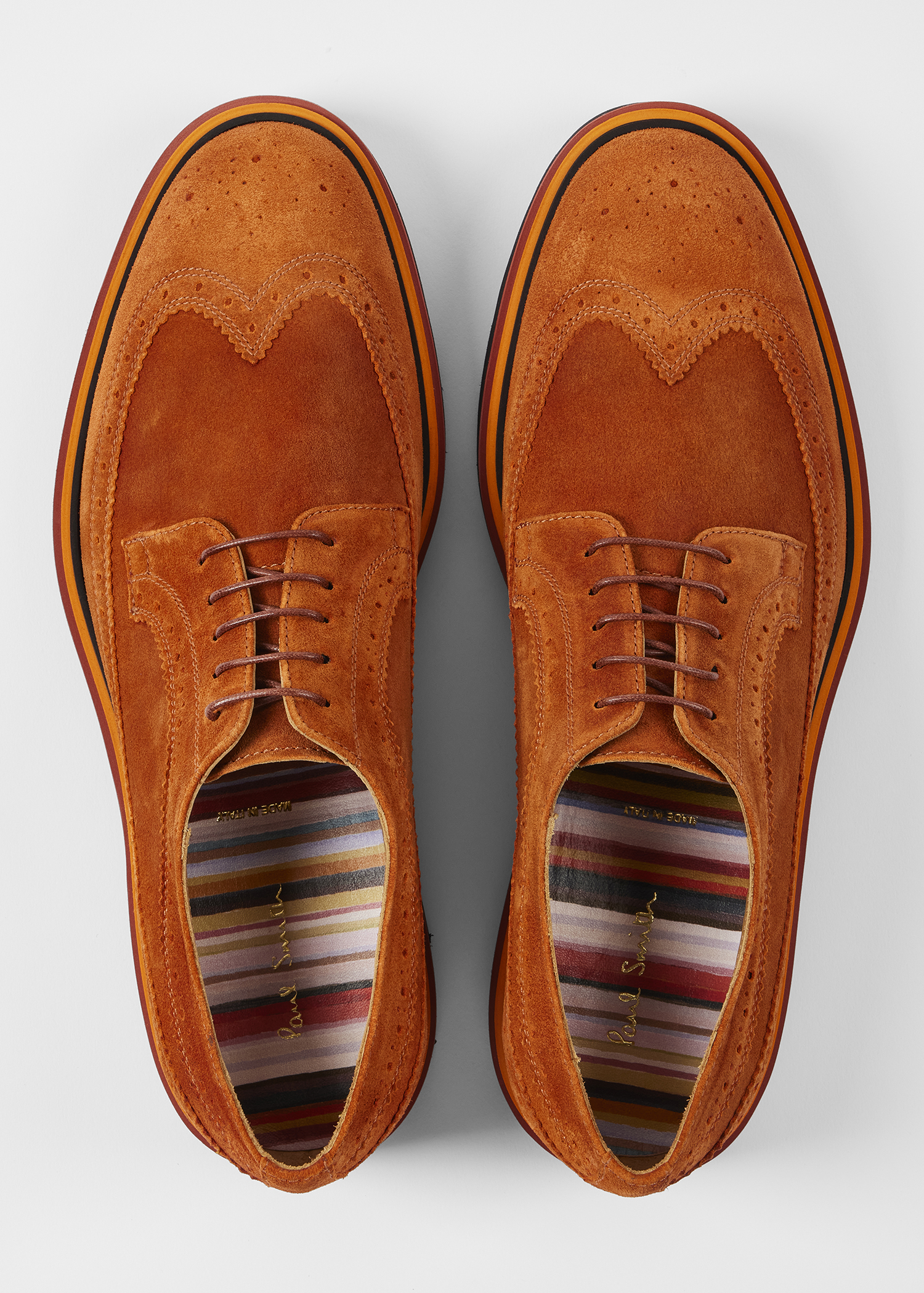 Rust Orange 'Count' Brogues