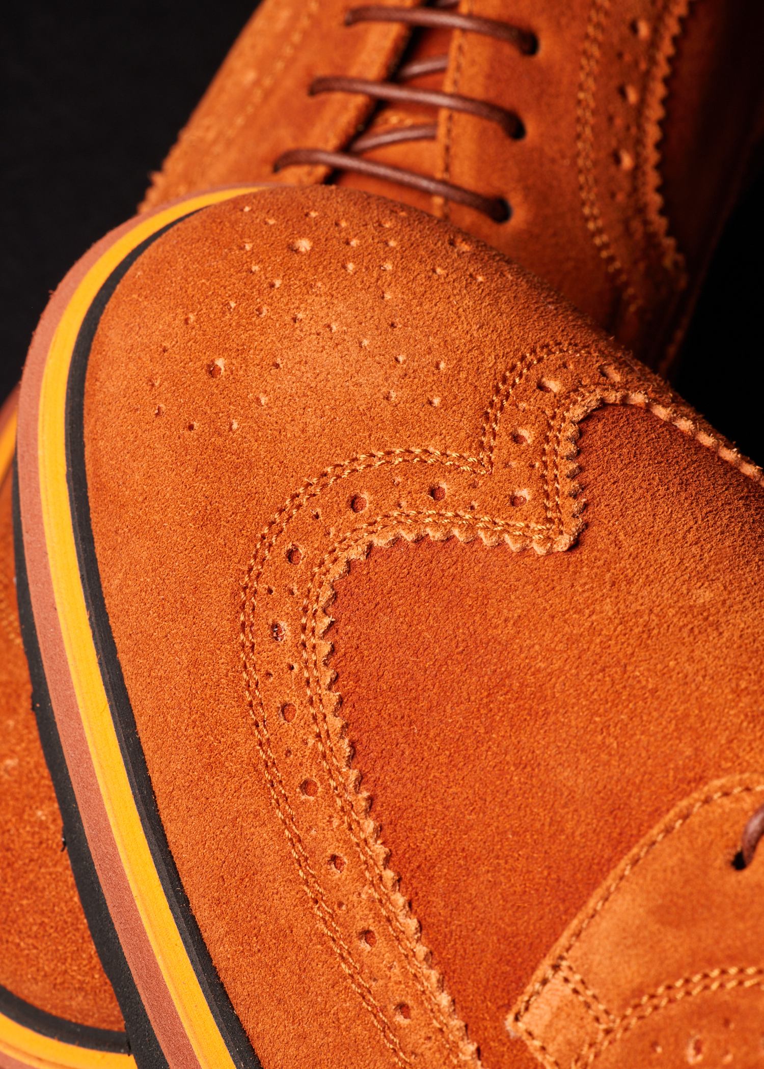 Rust Orange 'Count' Brogues