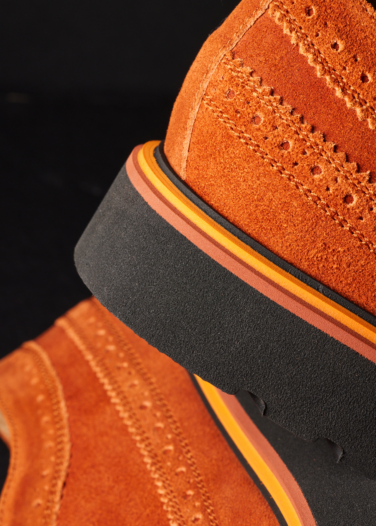 Rust Orange 'Count' Brogues
