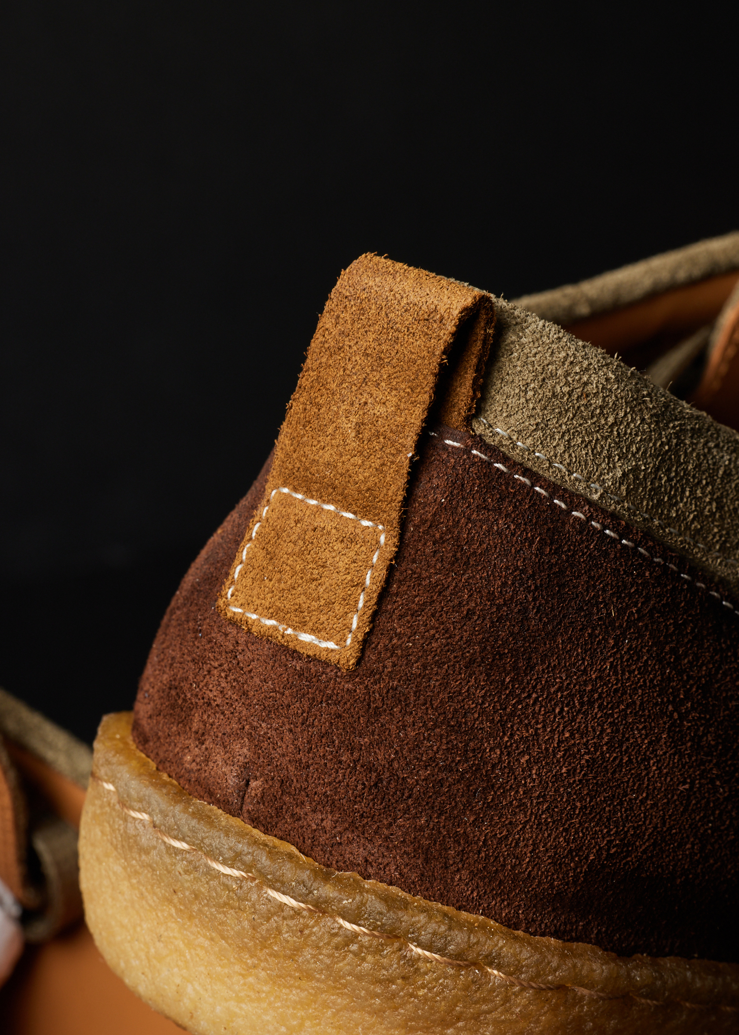 Olive Green Suede 'Buster' Shoes