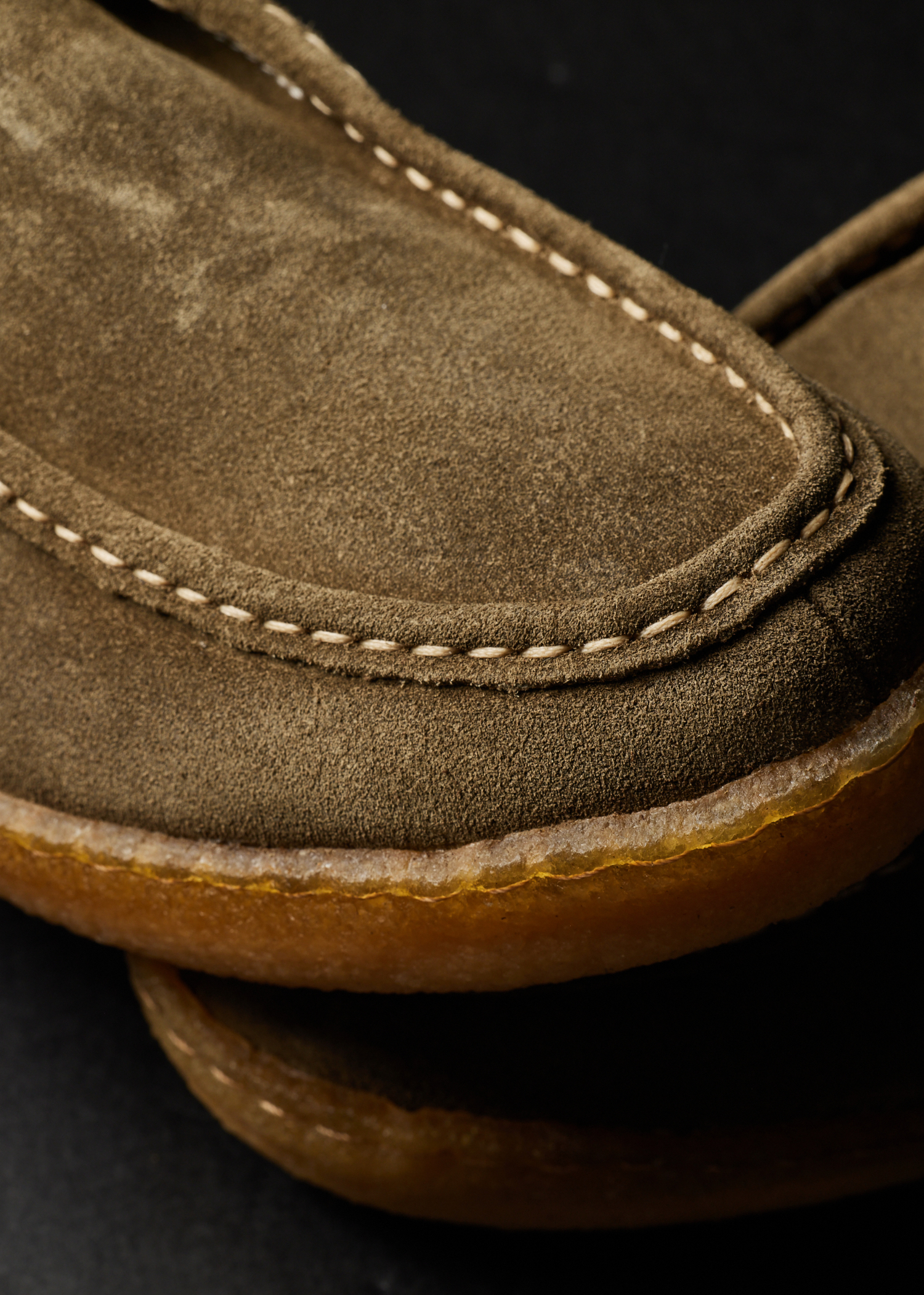 Olive Green Suede 'Buster' Shoes