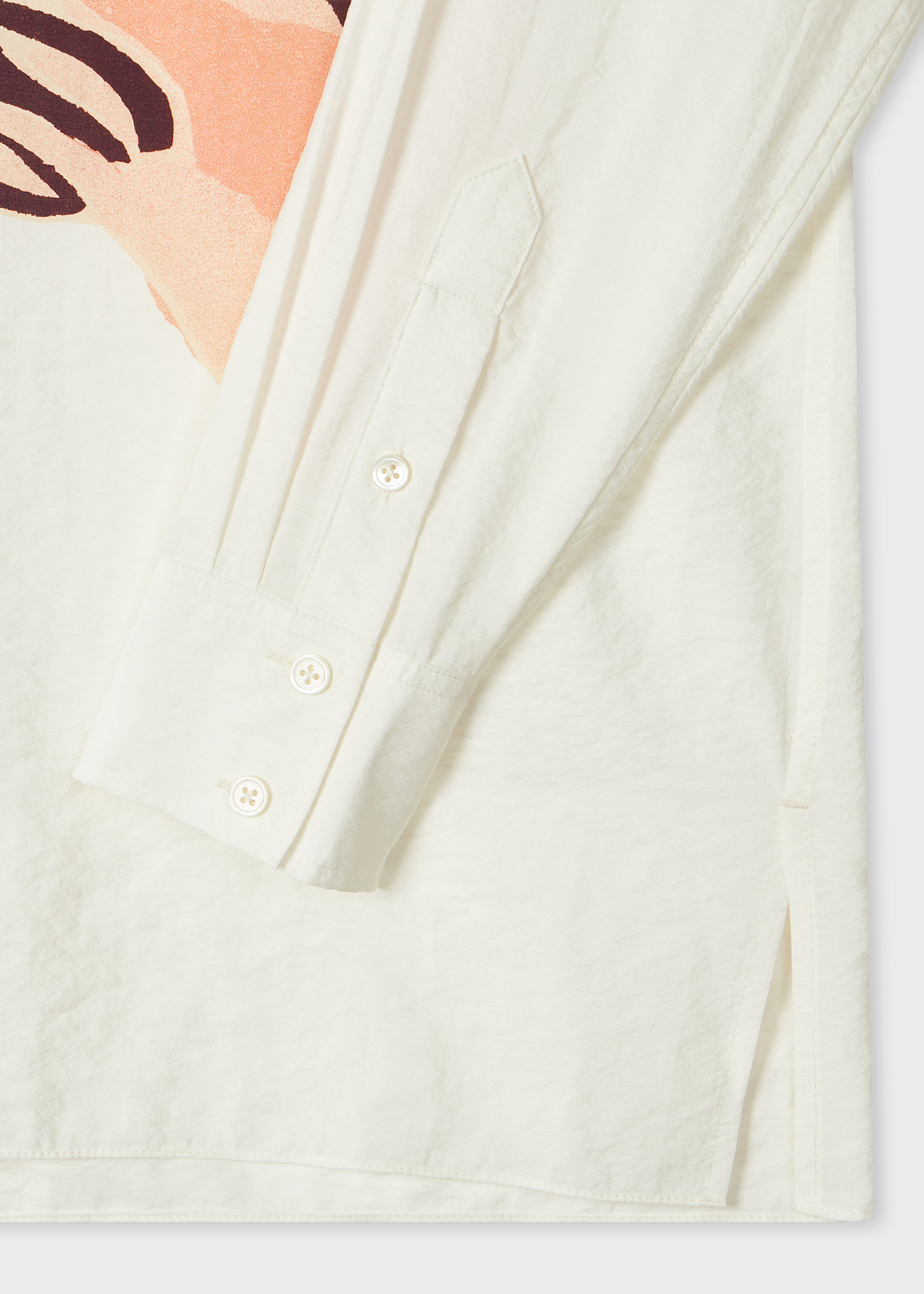 Women's Cream 'Le Peche Fish' Silk-Blend Shirt