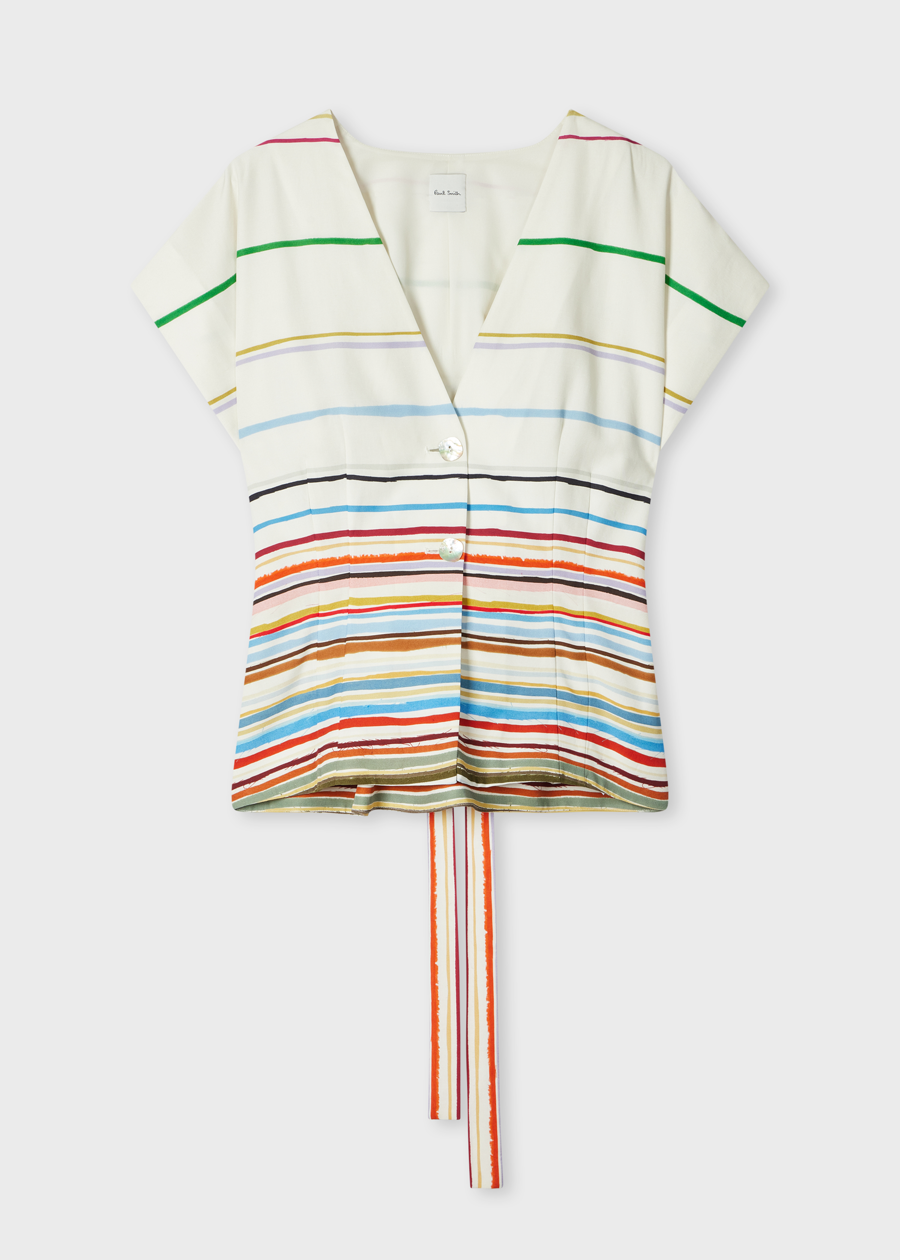 Women's 'Painted Signature Stripe' Short Sleeve Top