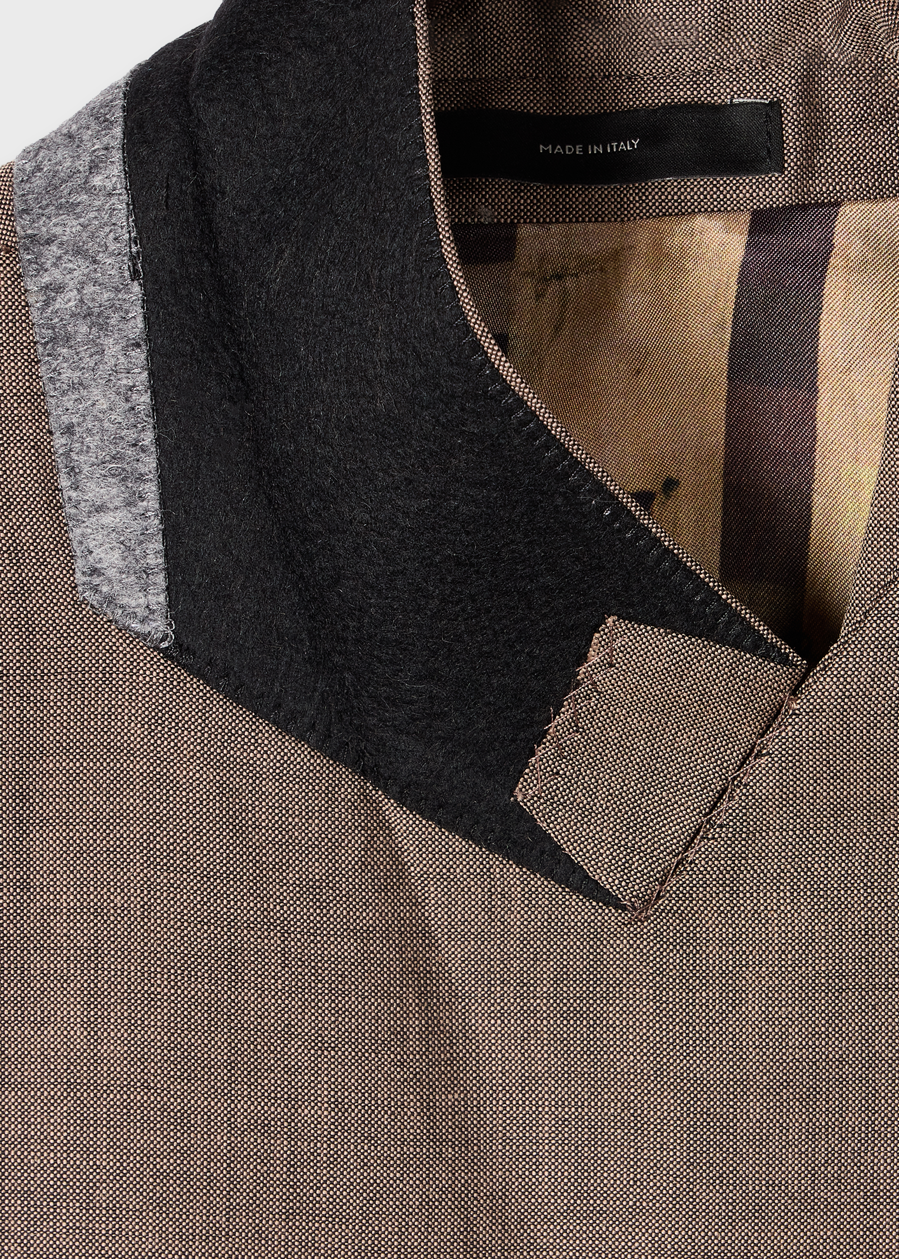 Women's Brown Mohair-Wool Blazer
