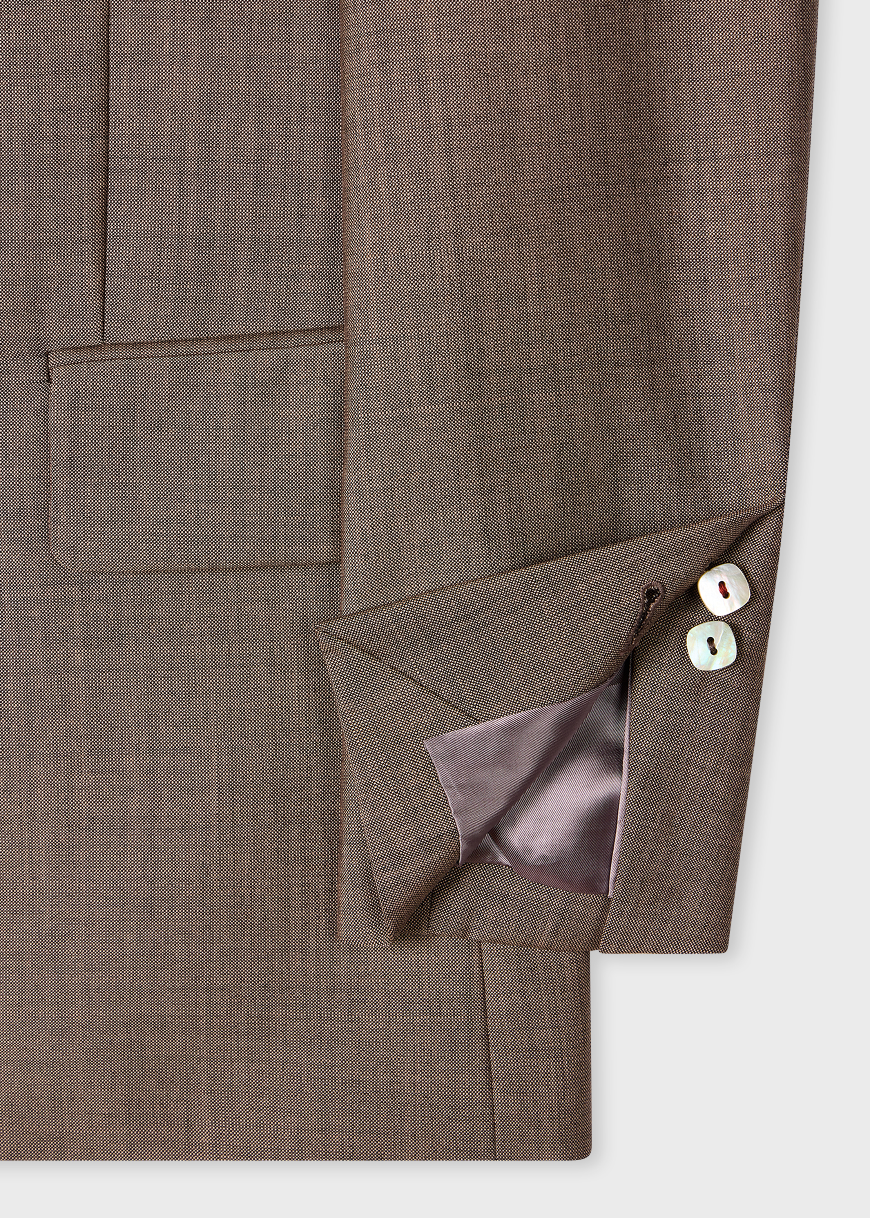 Women's Brown Mohair-Wool Blazer