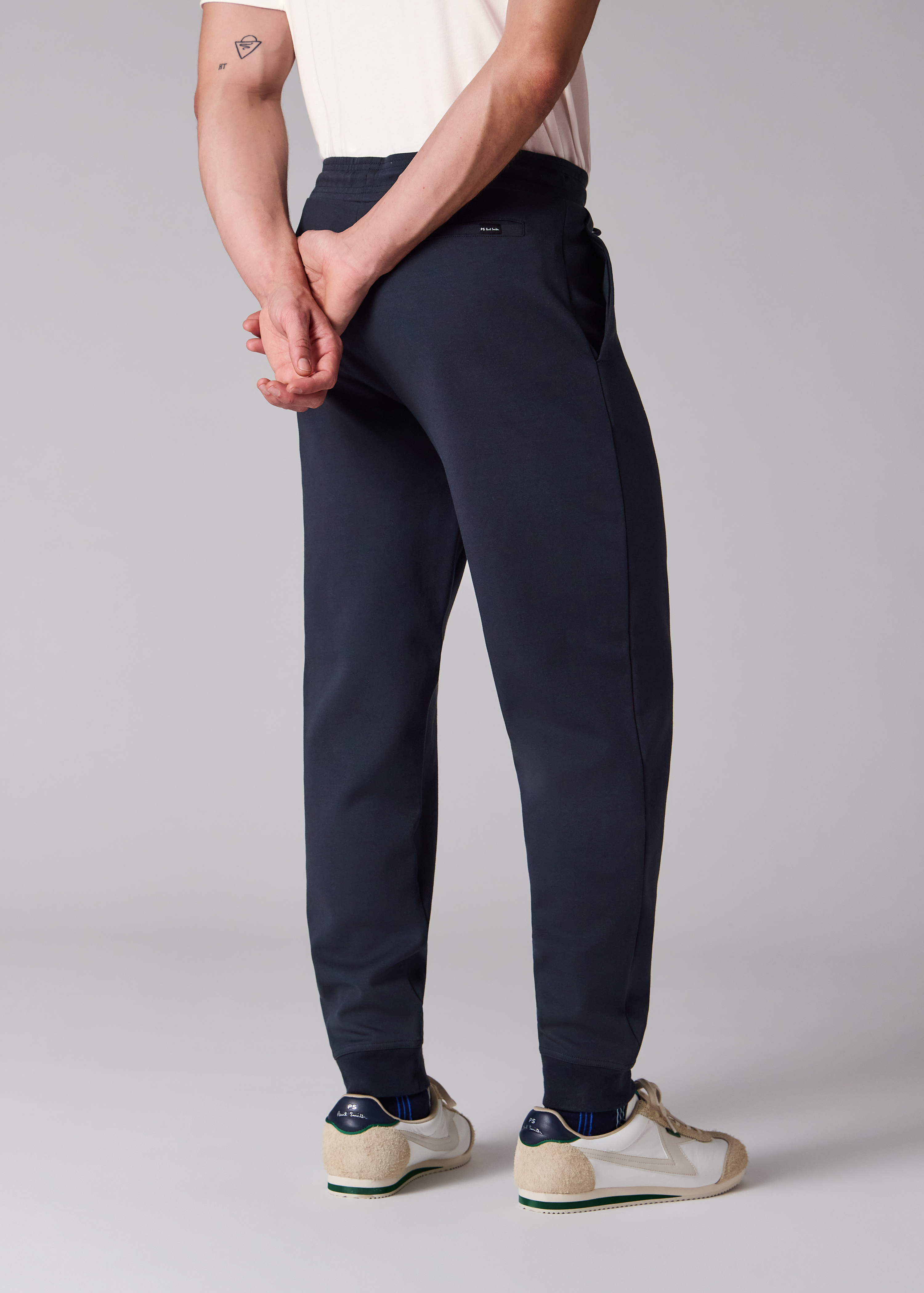 Navy Double-Face Jersey Sweatpants