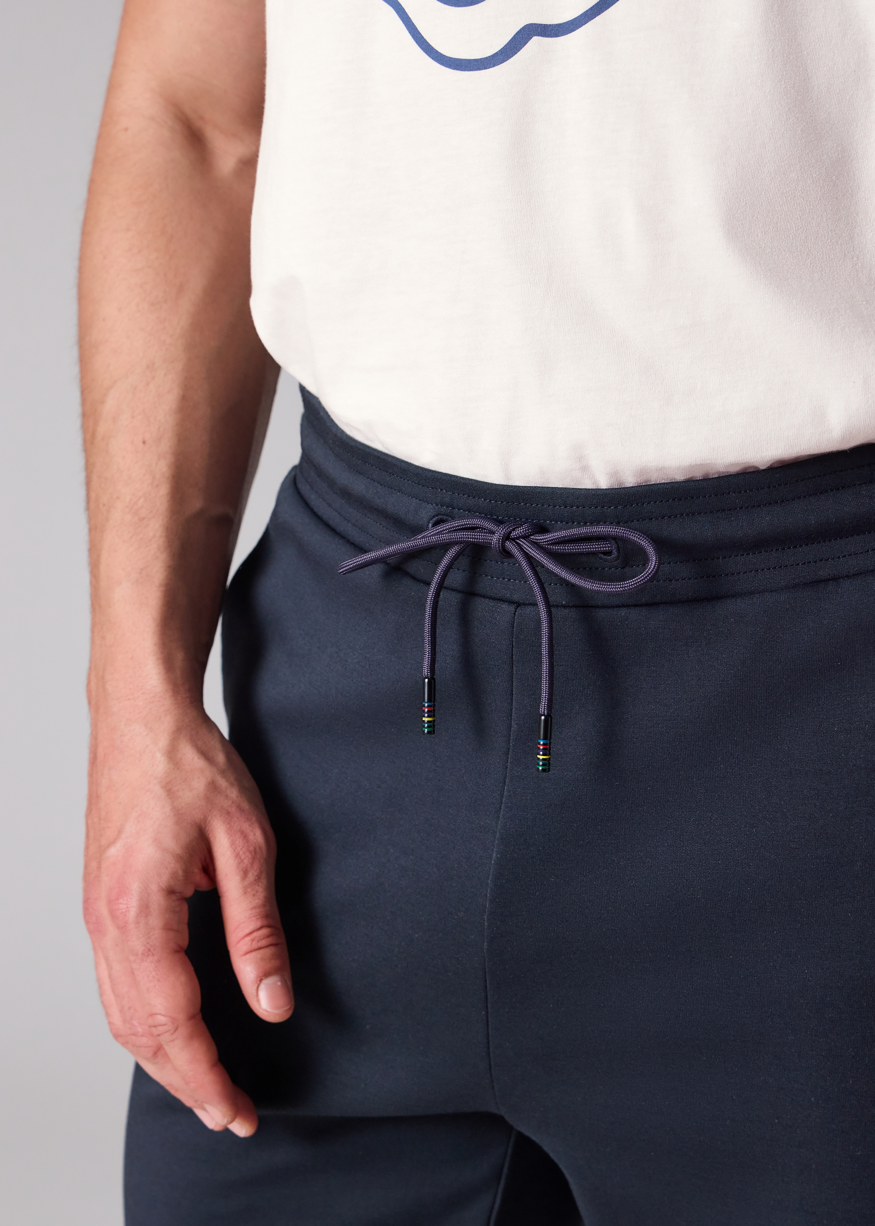 Navy Double-Face Jersey Sweatpants