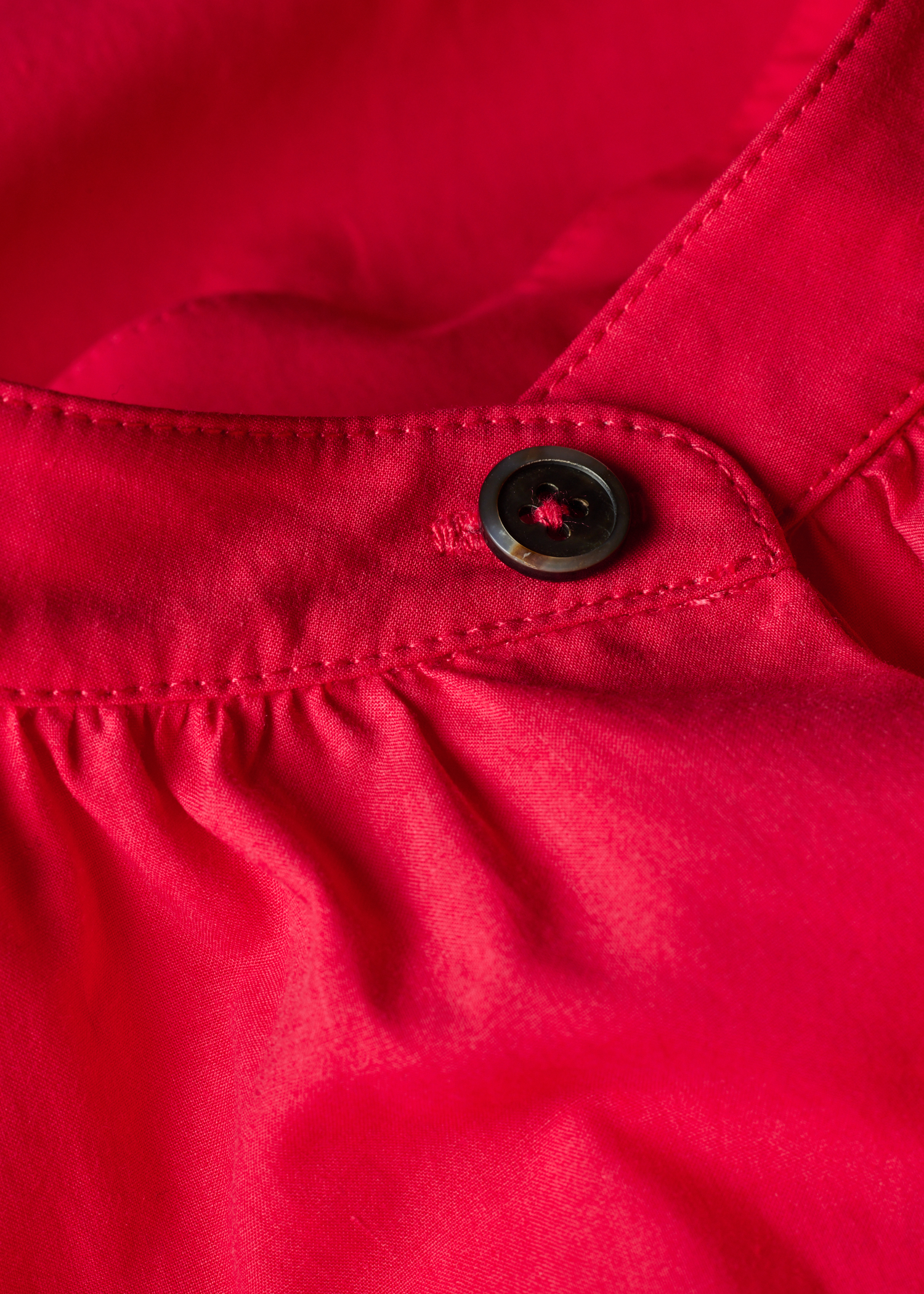 Women's Fuchsia Lyocell-Cotton Shirt Dress
