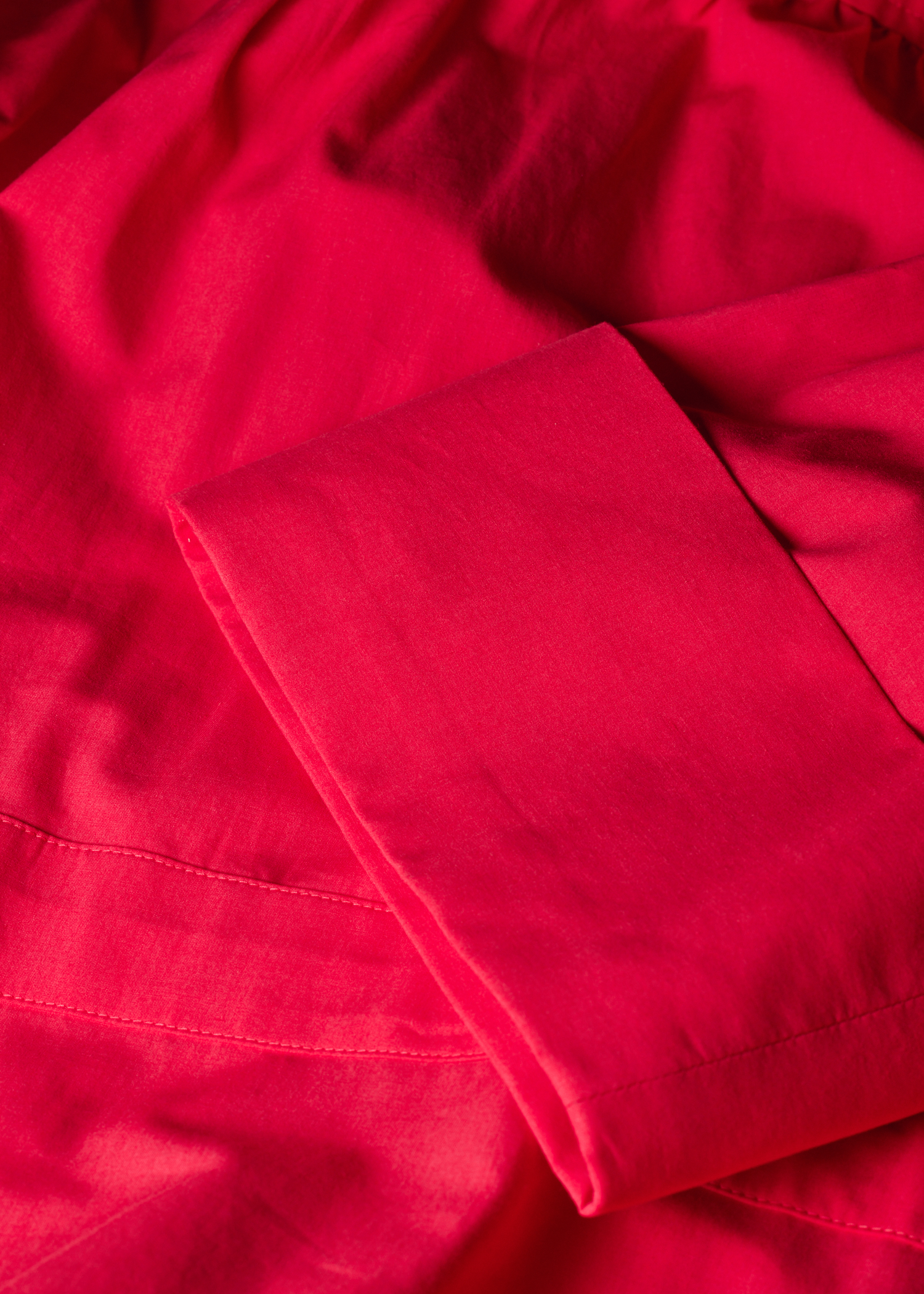 Women's Fuchsia Lyocell-Cotton Shirt Dress