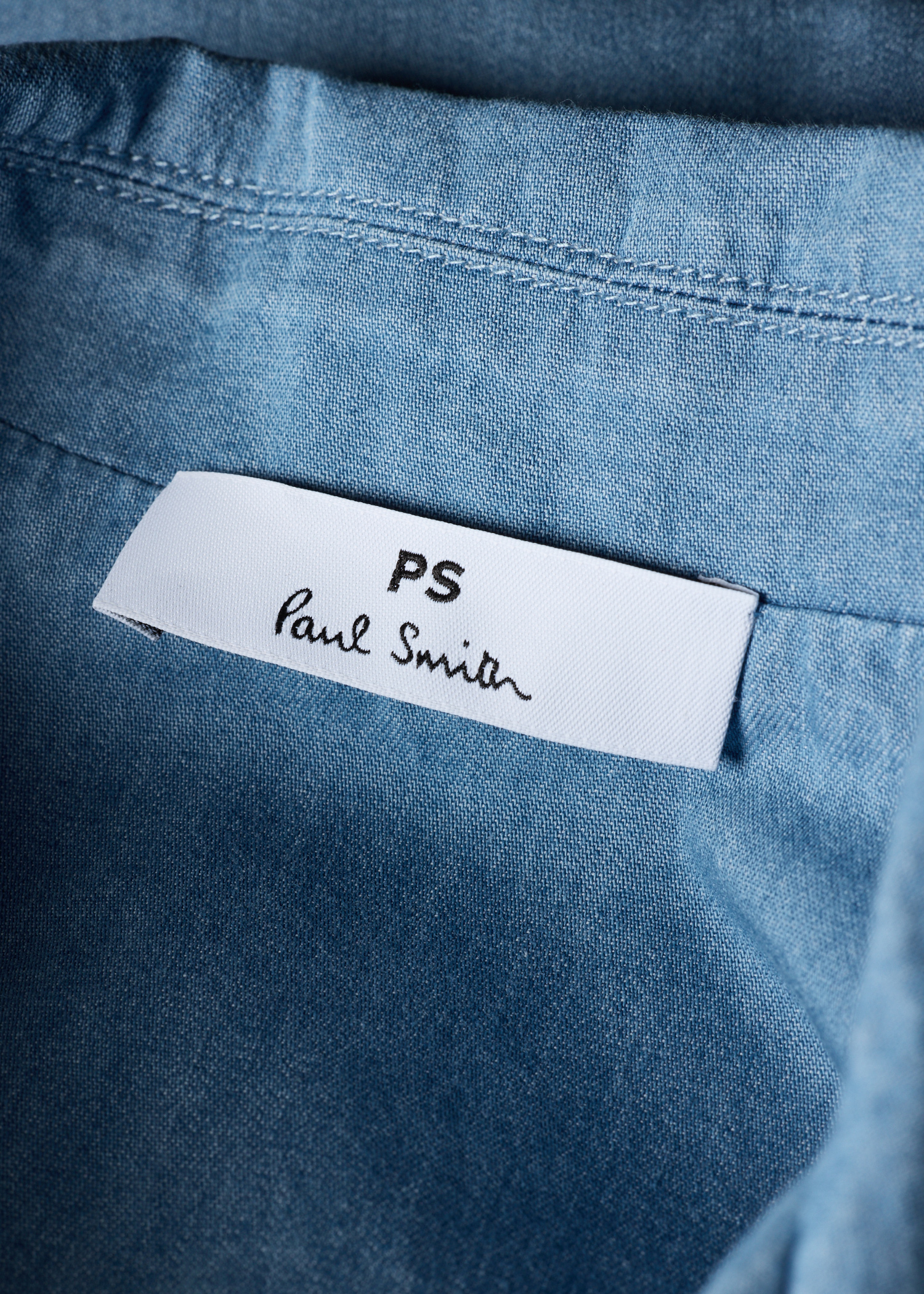 Women's Chambray Patch-Pocket Short Sleeve Shirt