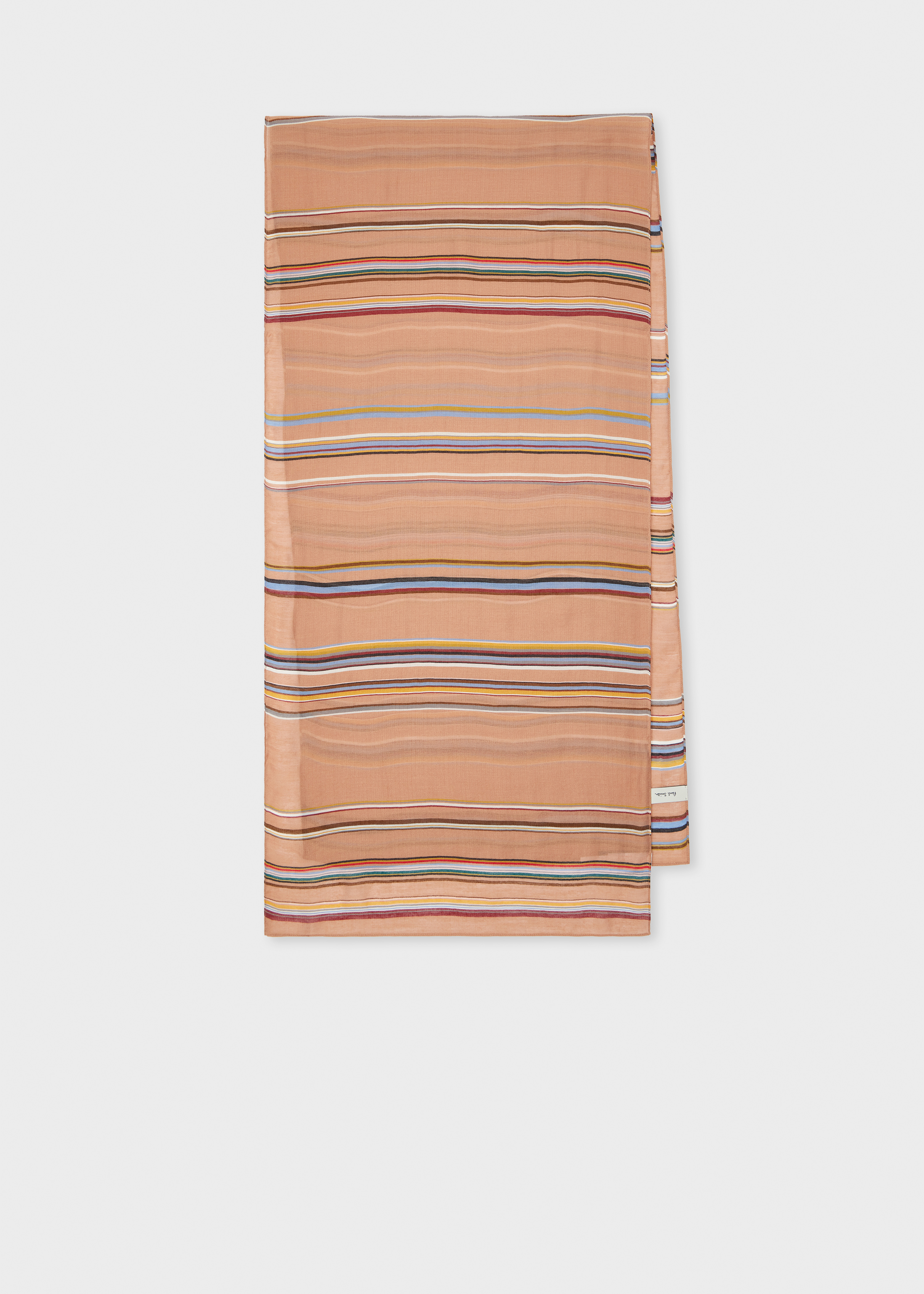 Women's 'Signature Stripe' Silk-Blend Scarf