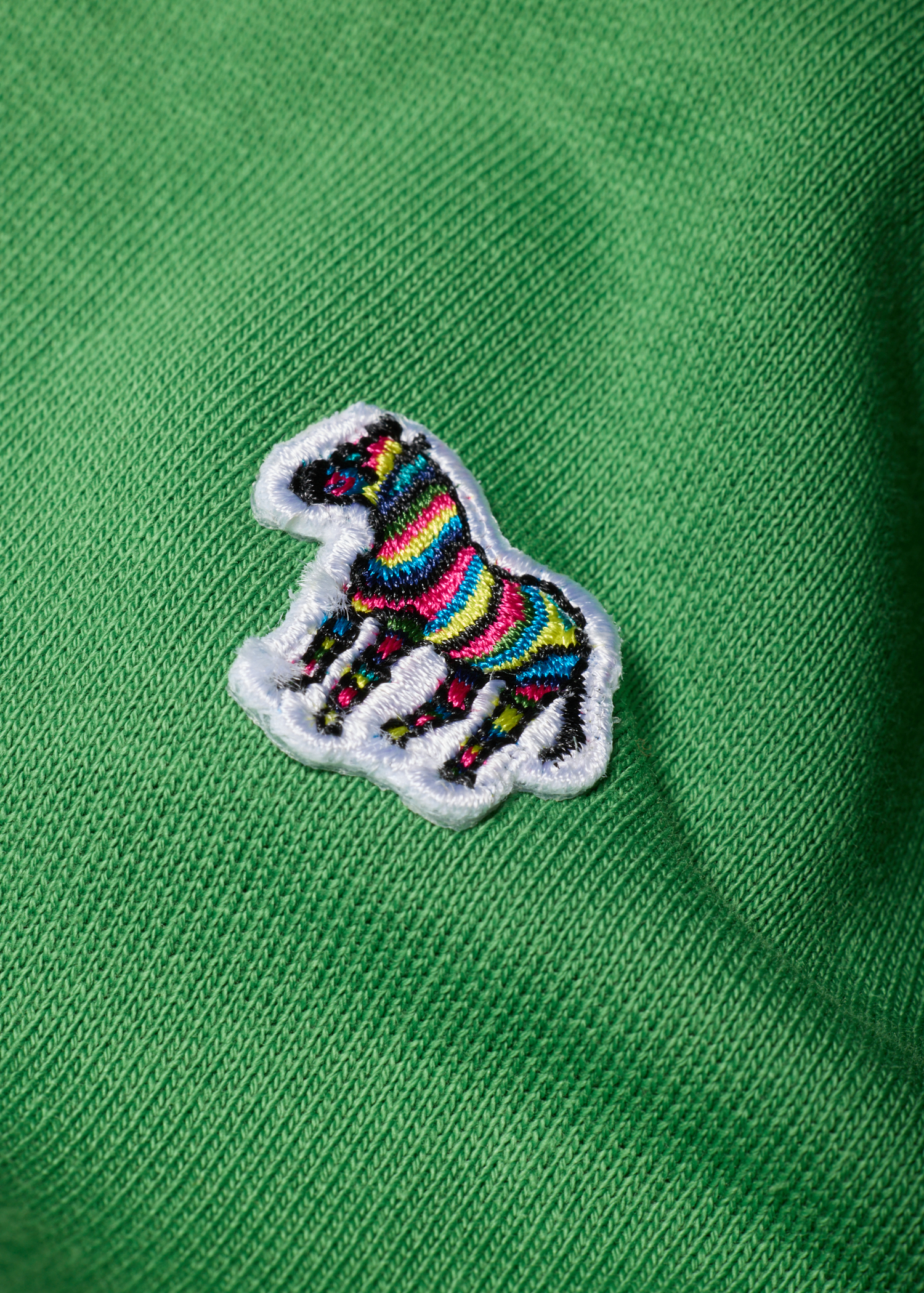 Mid Green Organic Cotton Zebra Logo Sweatshirt