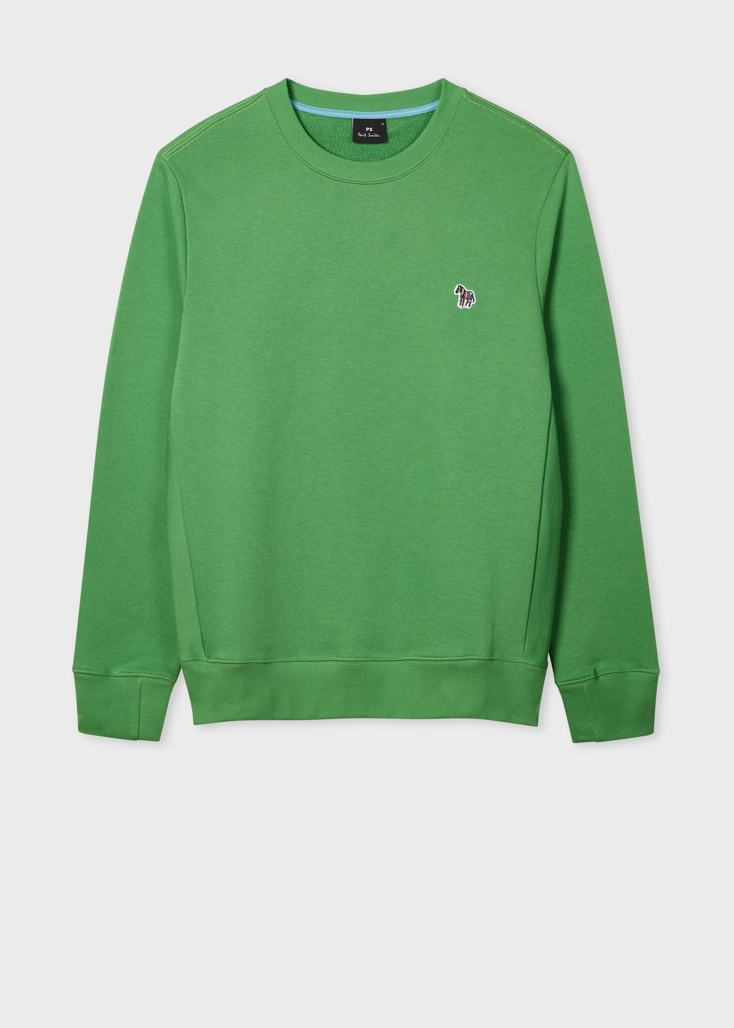 Mid Green Organic Cotton Zebra Logo Sweatshirt