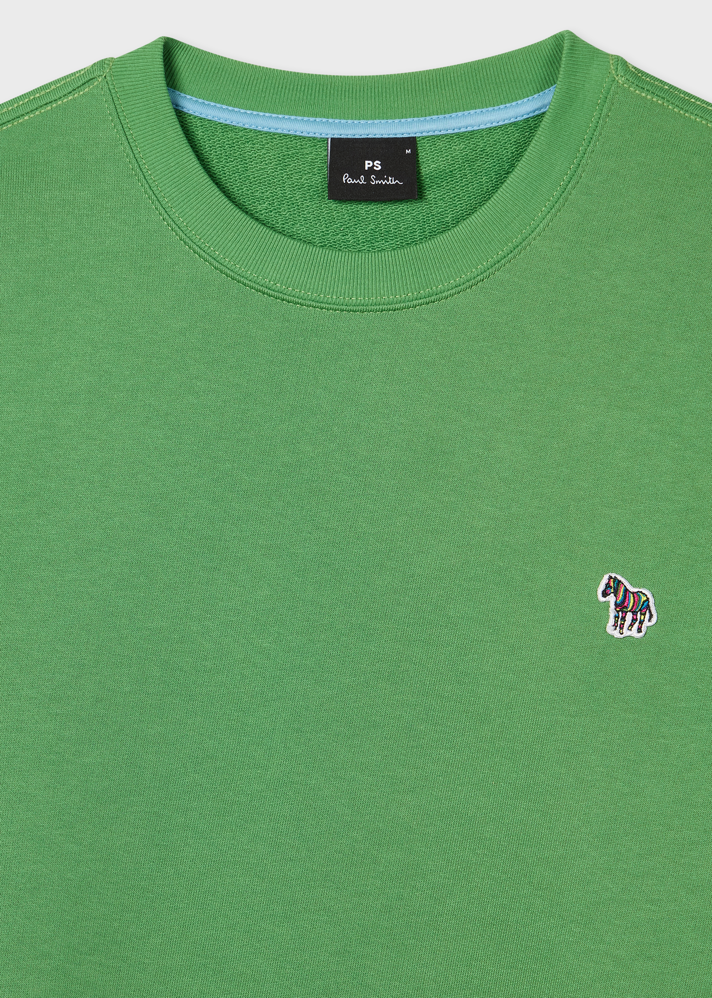 Mid Green Organic Cotton Zebra Logo Sweatshirt