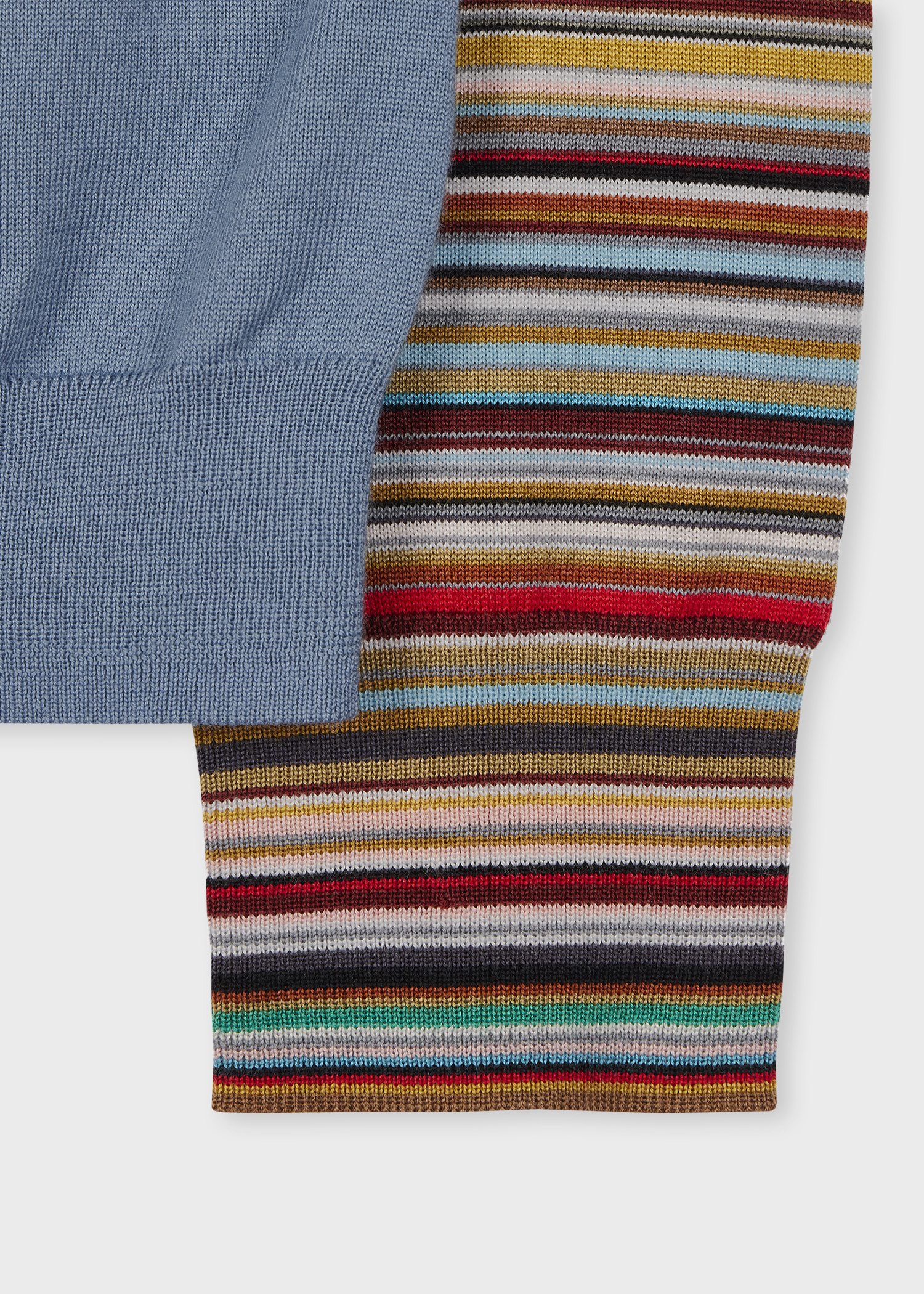 Women's Light Blue 'Signature Stripe' Cuff Cardigan