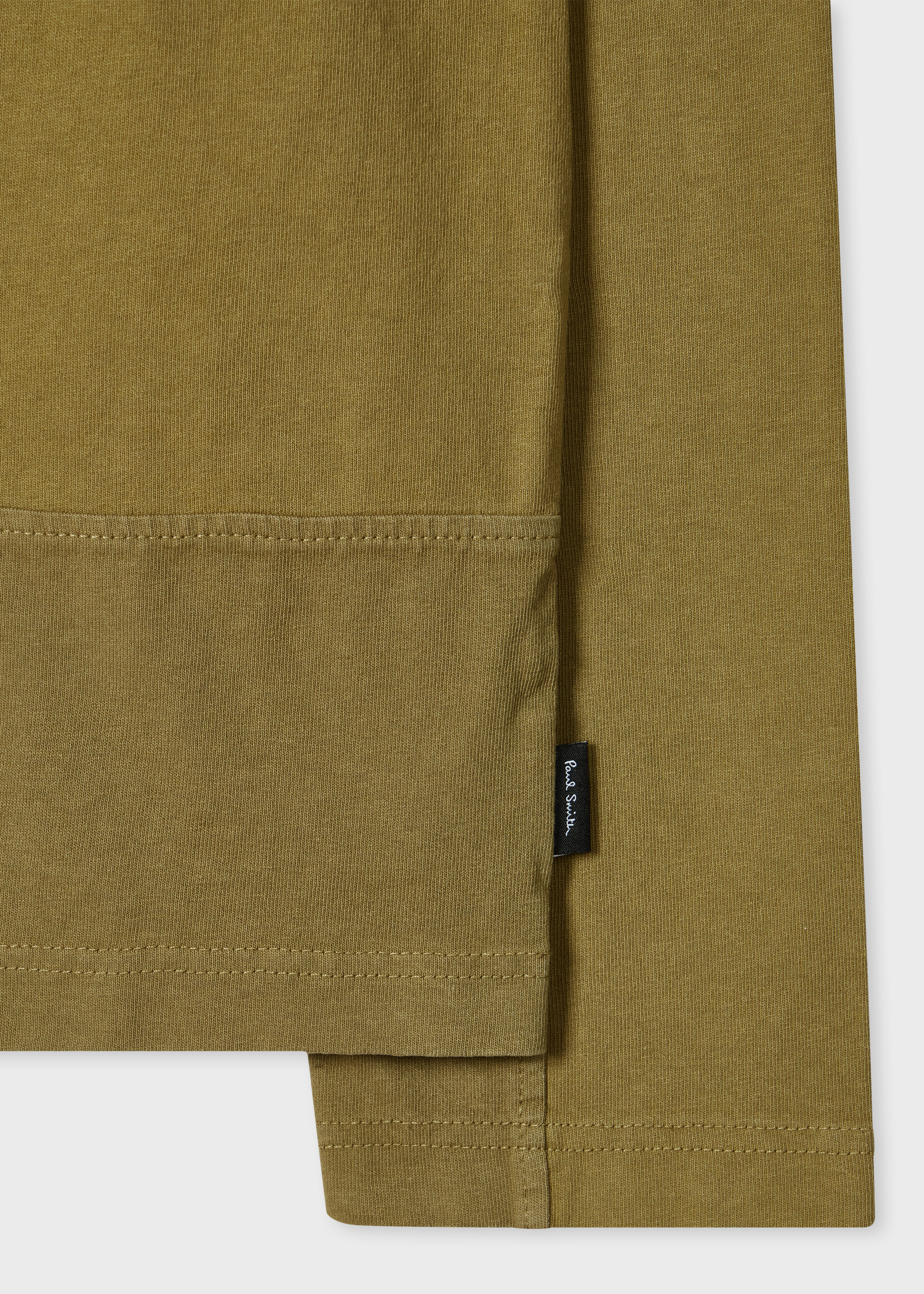 Khaki Block Stripe Rugby Polo Shirt