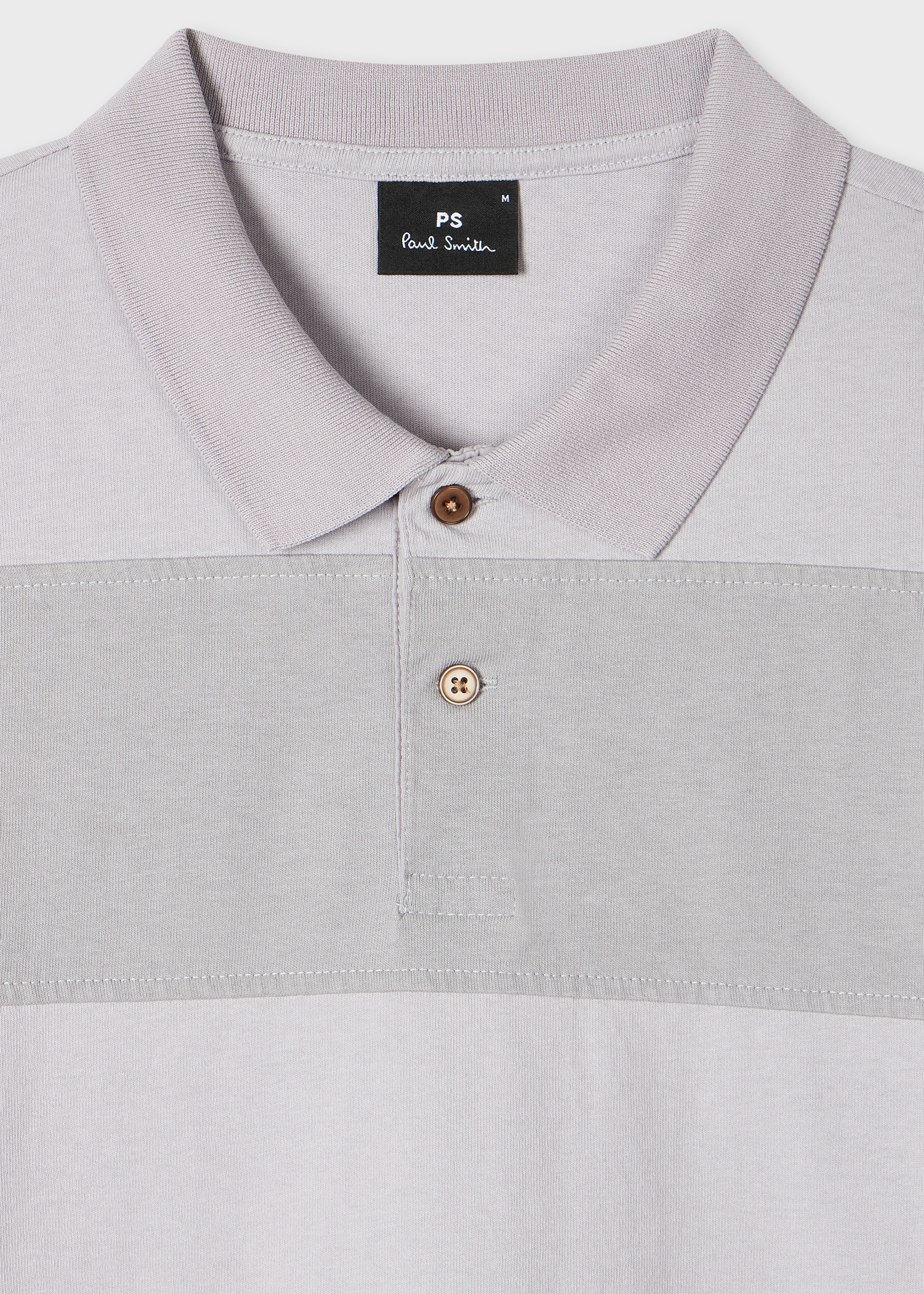 Mauve Block Stripe Rugby Polo Shirt