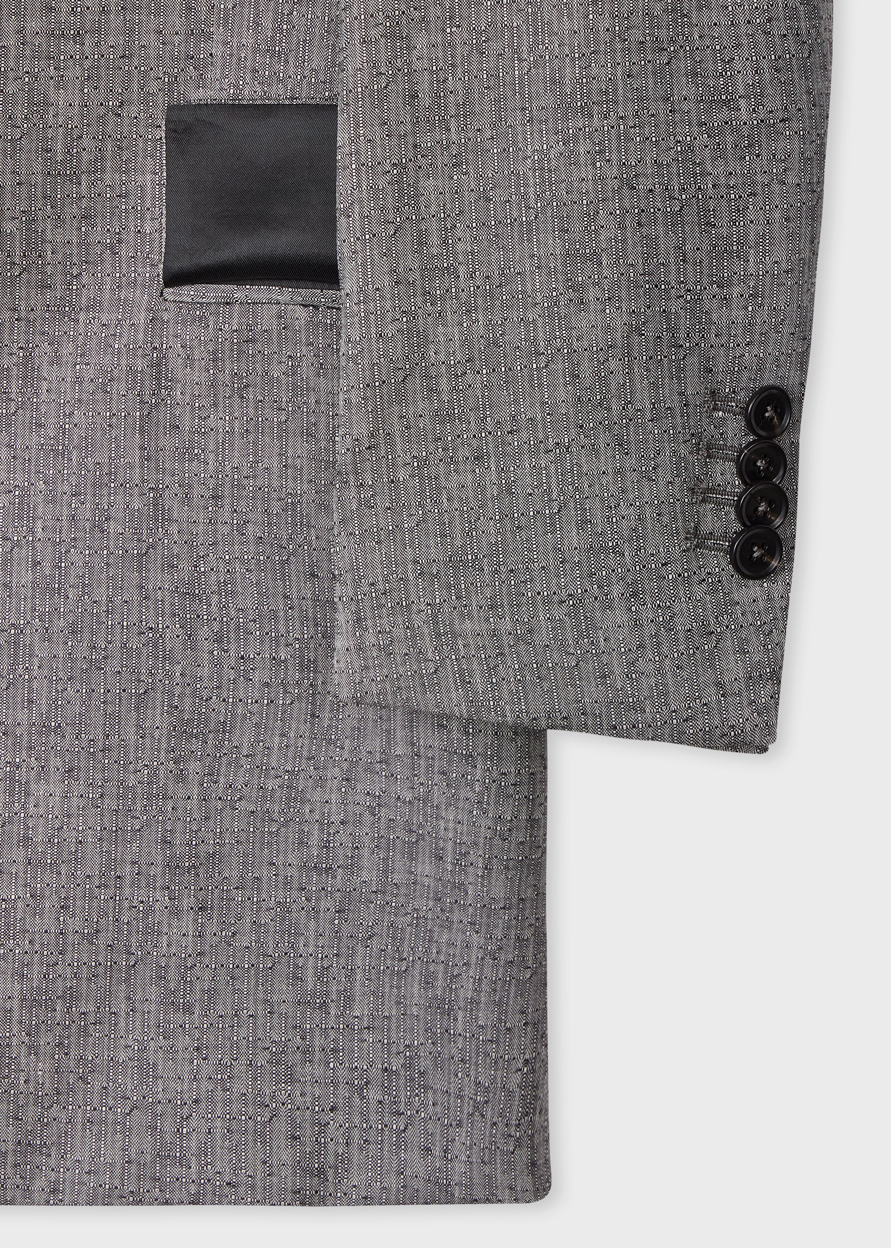 Women's Grey Textured Jacquard with Button Back Detail