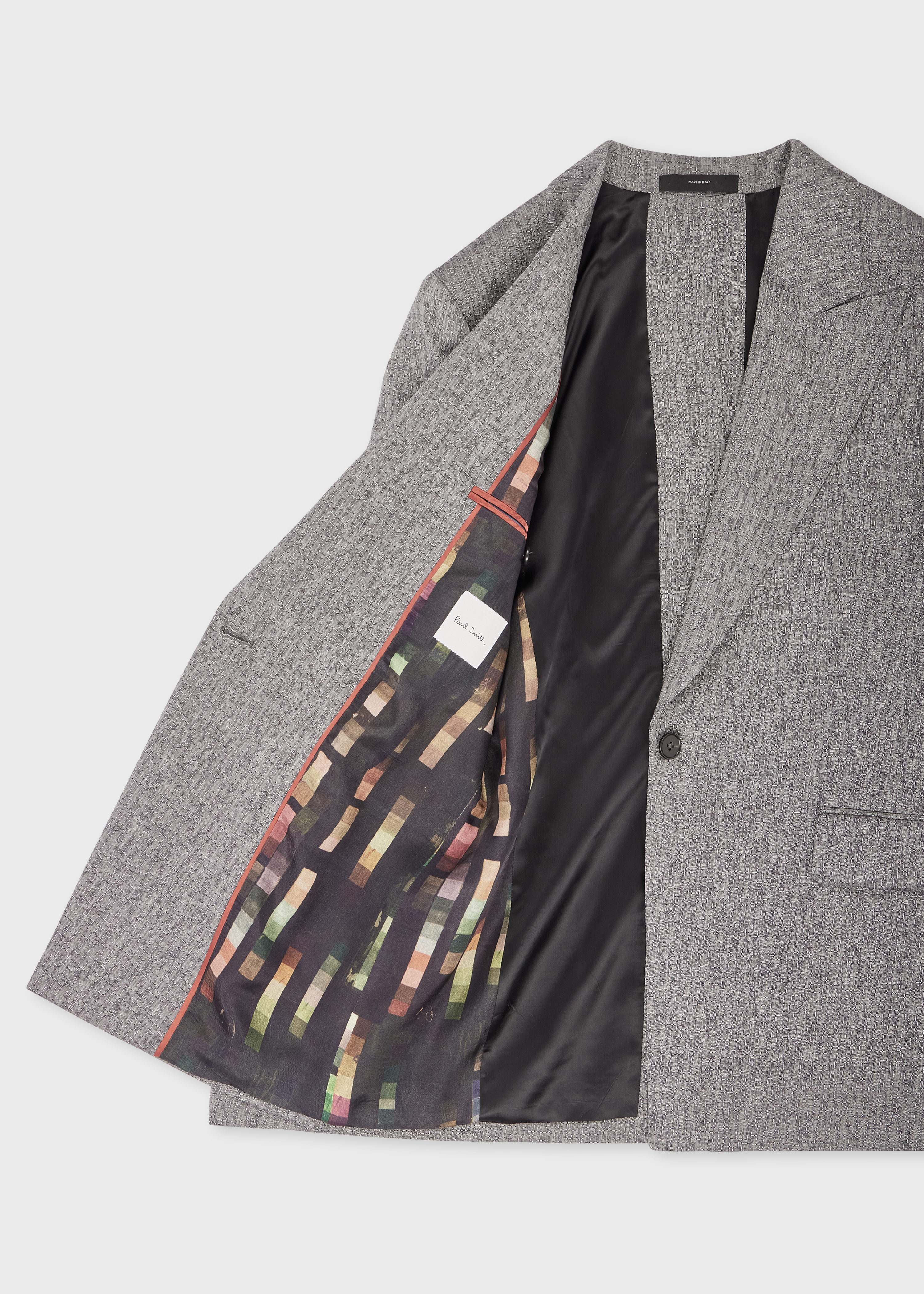Women's Grey Textured Jacquard with Button Back Detail