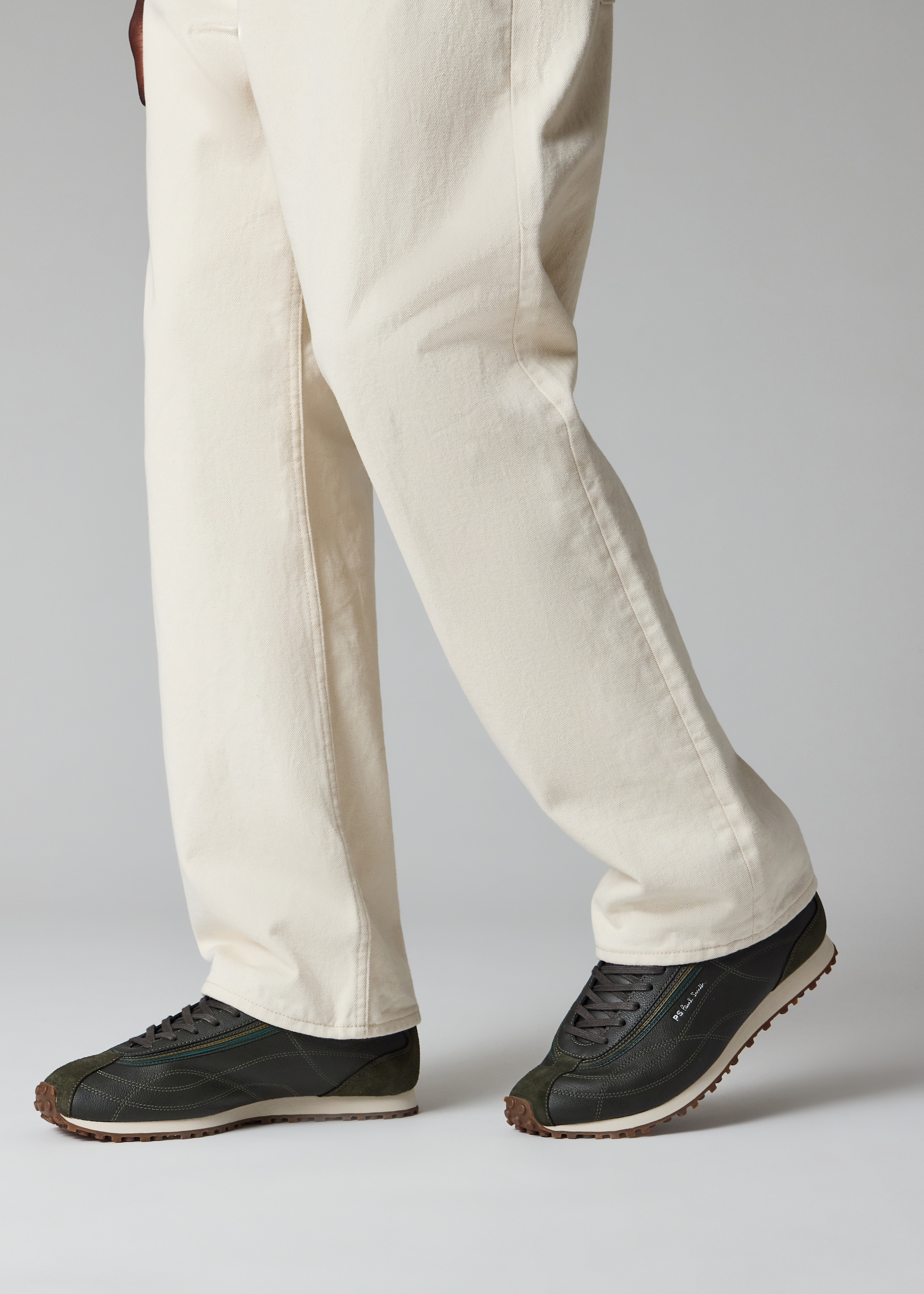 Khaki 'Haskell' Trainers