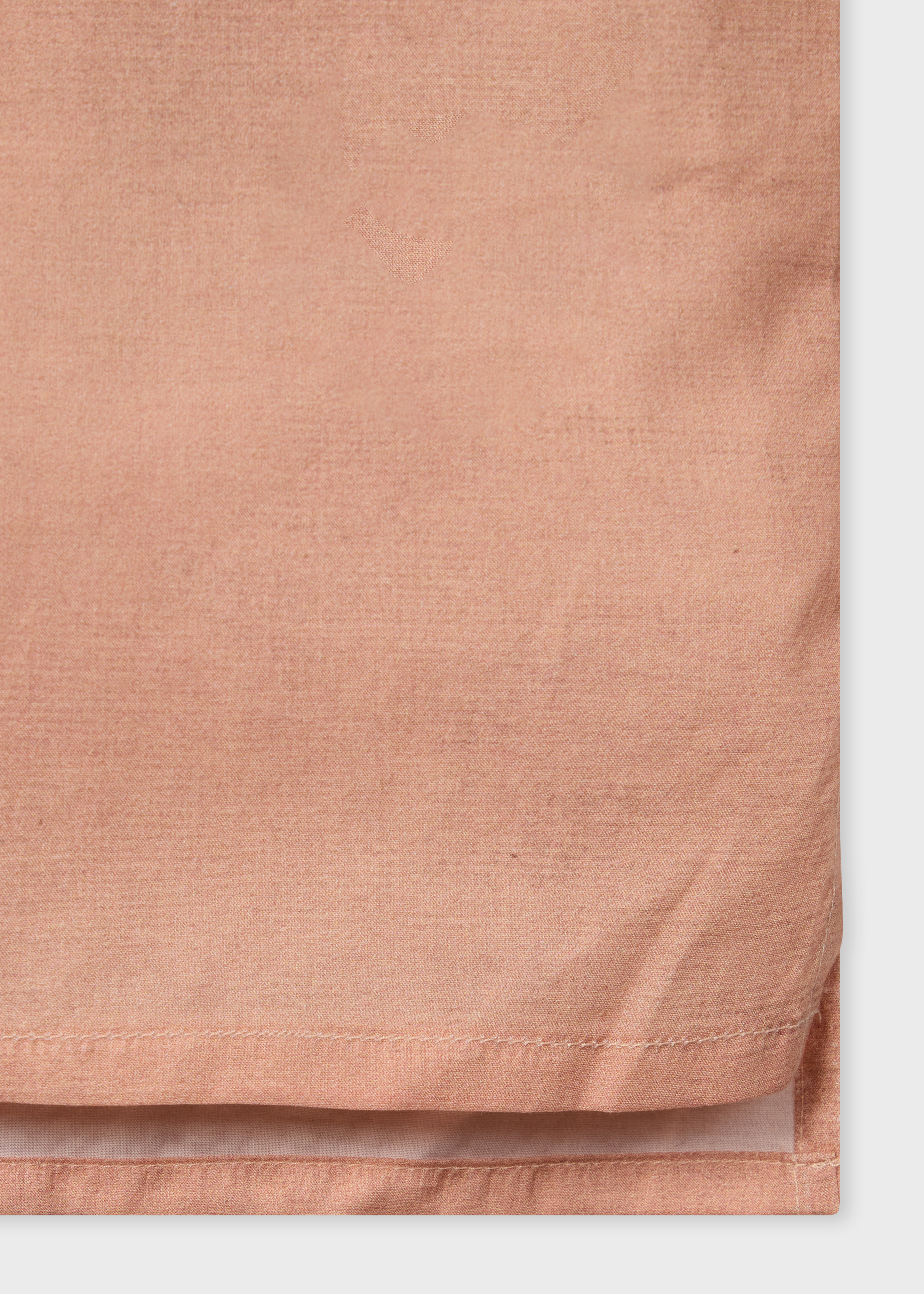 Orange 'Sunbleached Snaps' Poplin Shirt