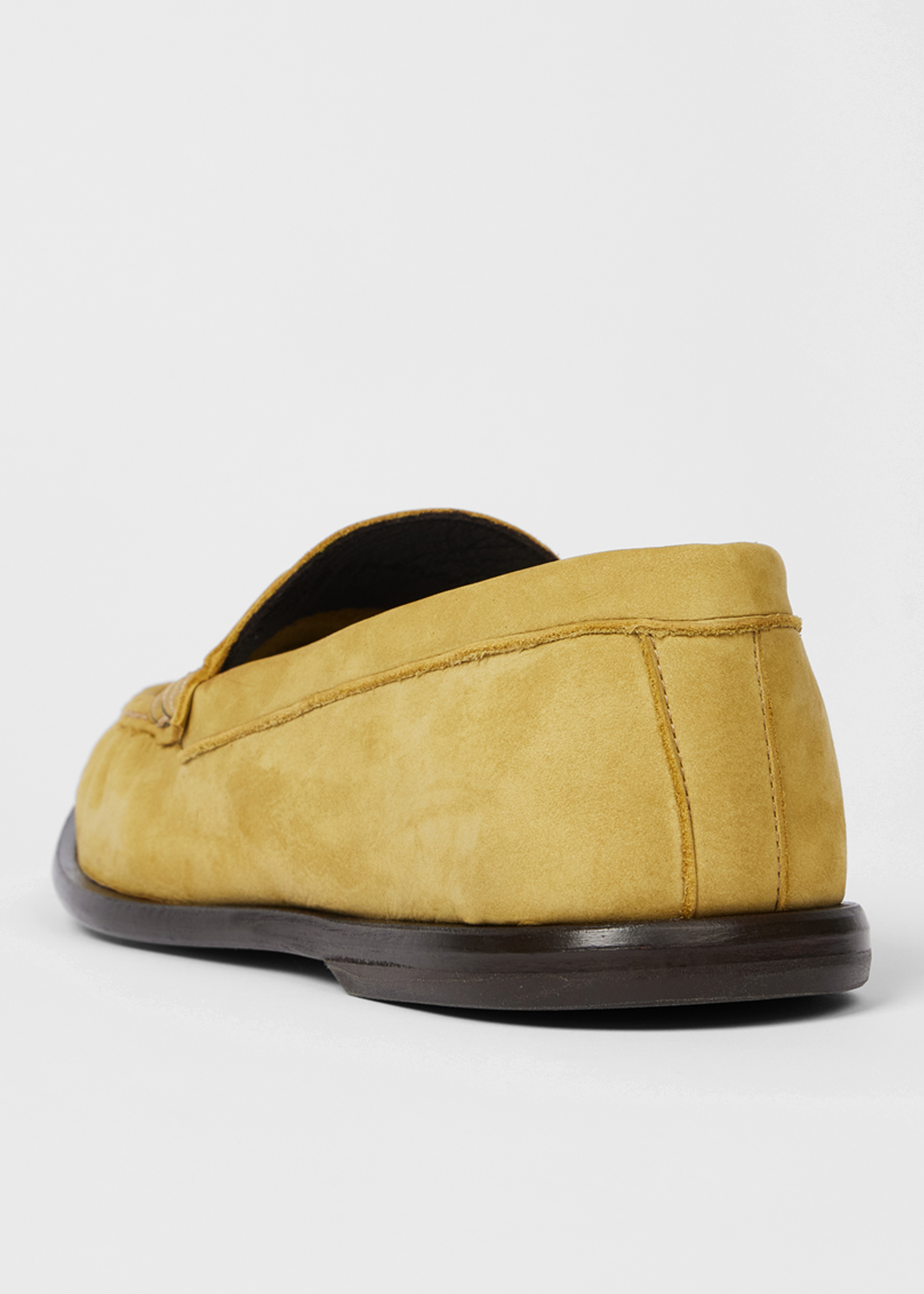Lime Green 'Faron' Nubuck Leather Loafers