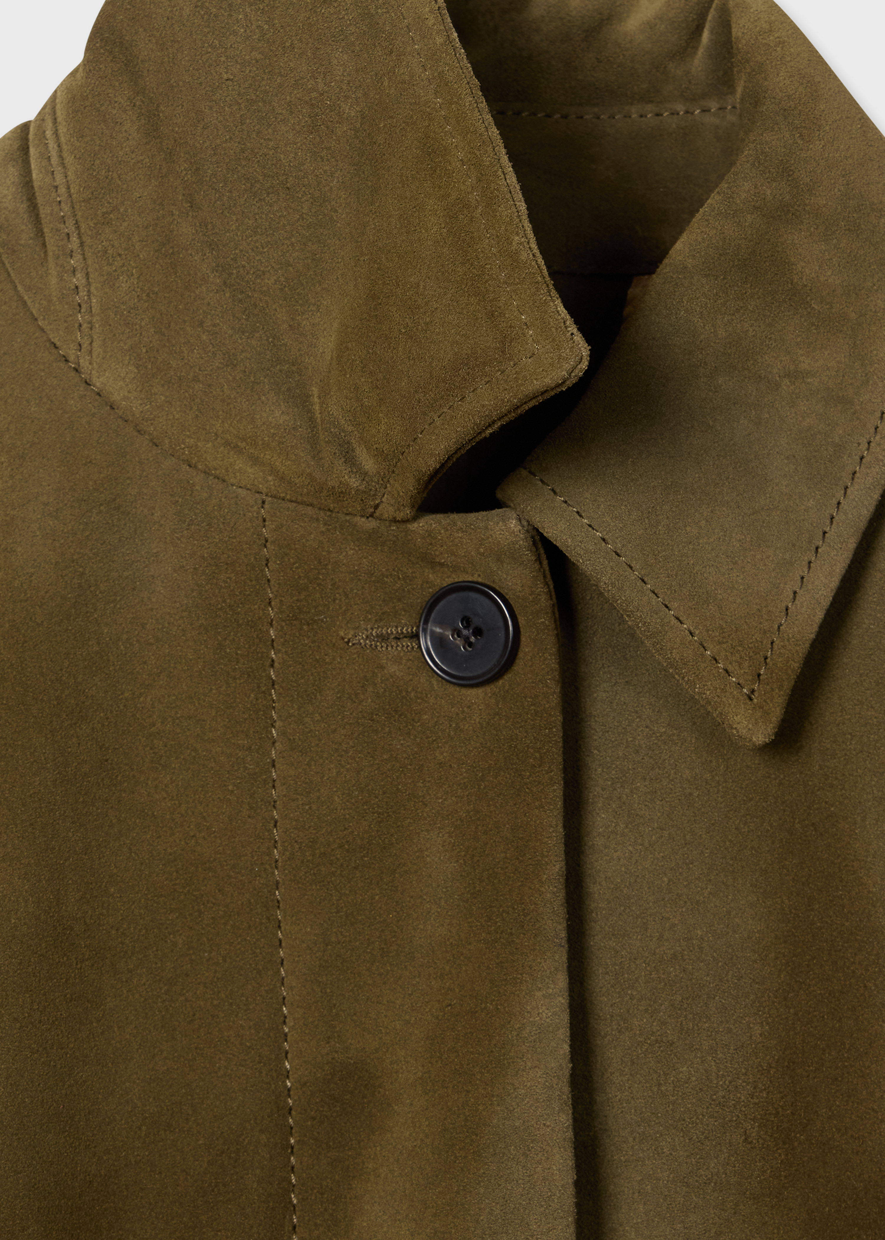 Women's Olive Suede Swing Jackets